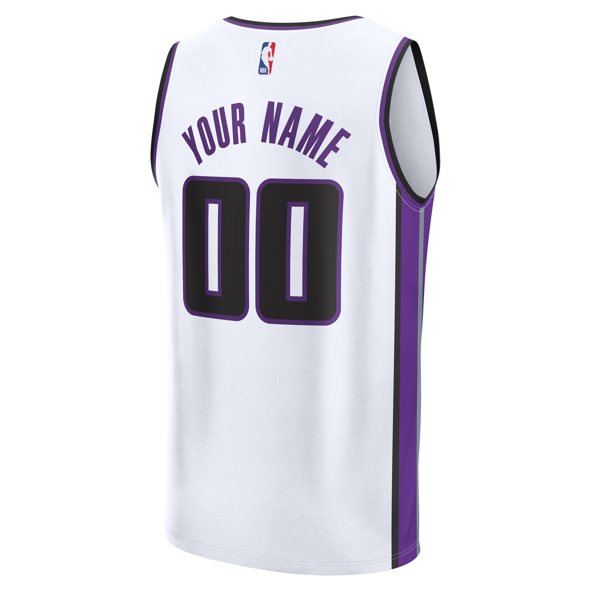 Sacramento Kings Fanatics Youth Custom Fast Break Jersey – White – Association Edition