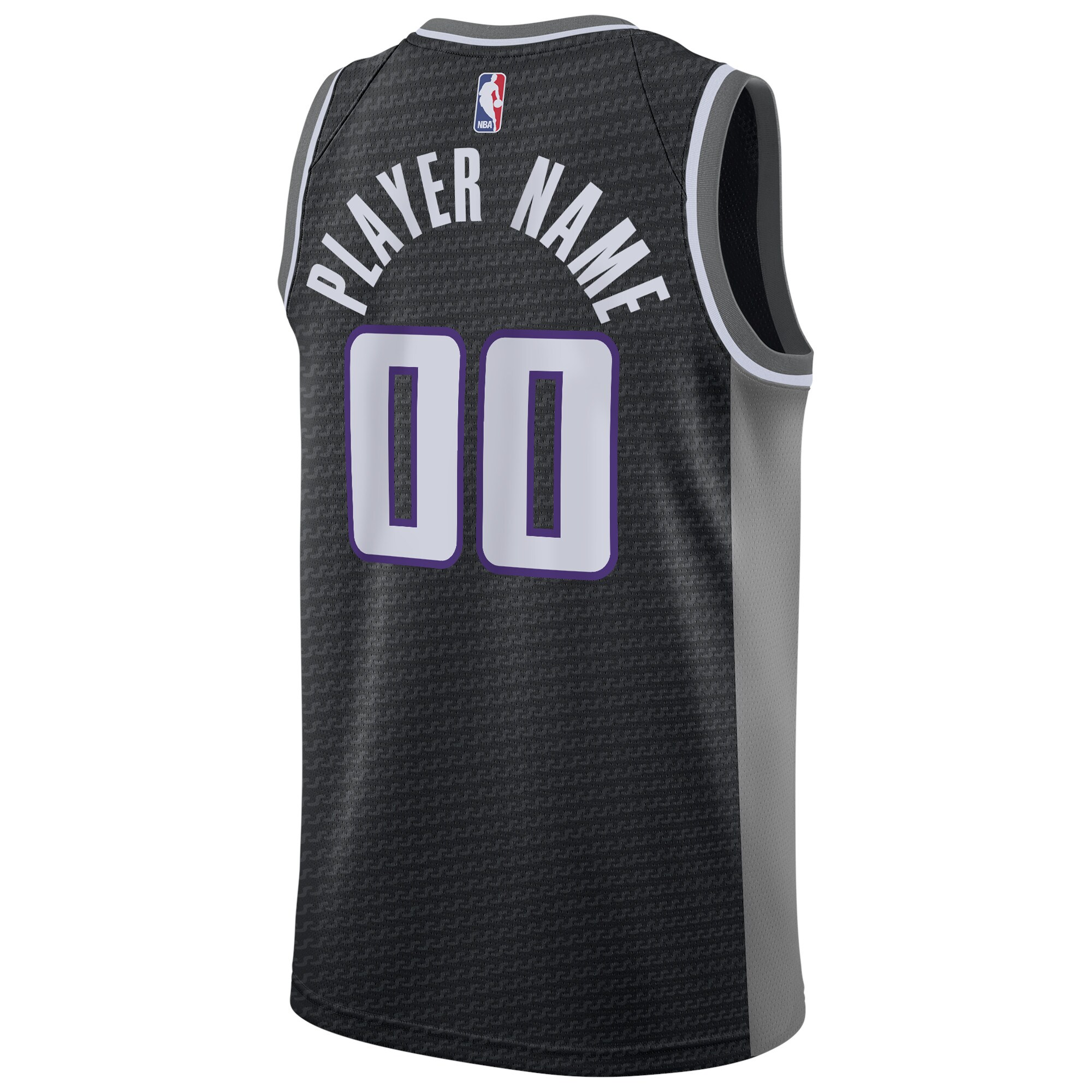 Sacramento Kings Swingman Custom Jersey Black – Statement Edition