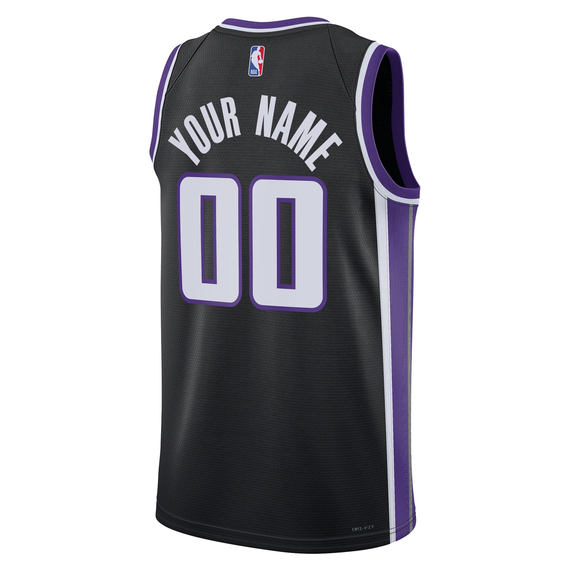 Sacramento Kings Unisex Swingman Custom Jersey – Icon Edition – Black