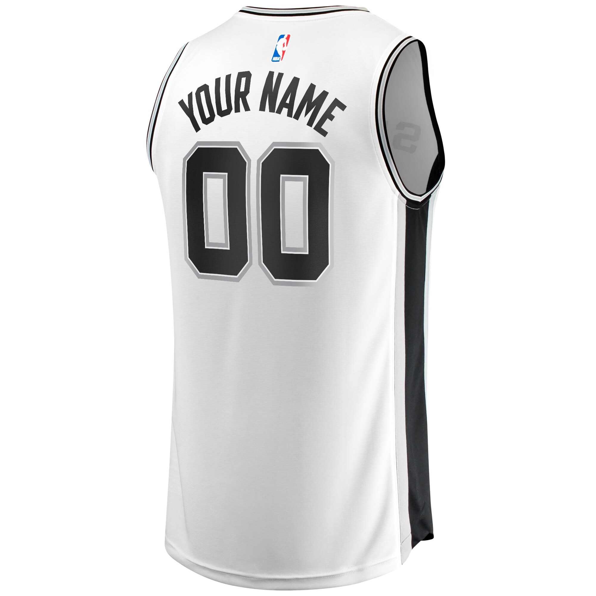 San Antonio Spurs Fanatics Fast Break Custom Jersey – Association Edition – White