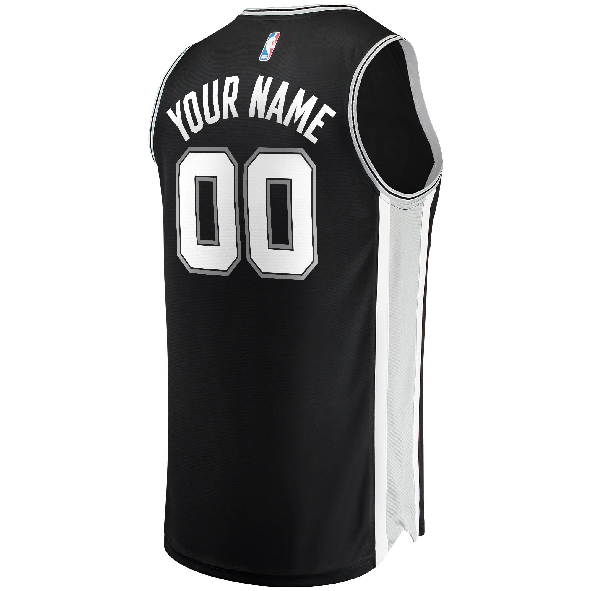 San Antonio Spurs Fanatics Youth Fast Break Custom Jersey Black – Icon Edition