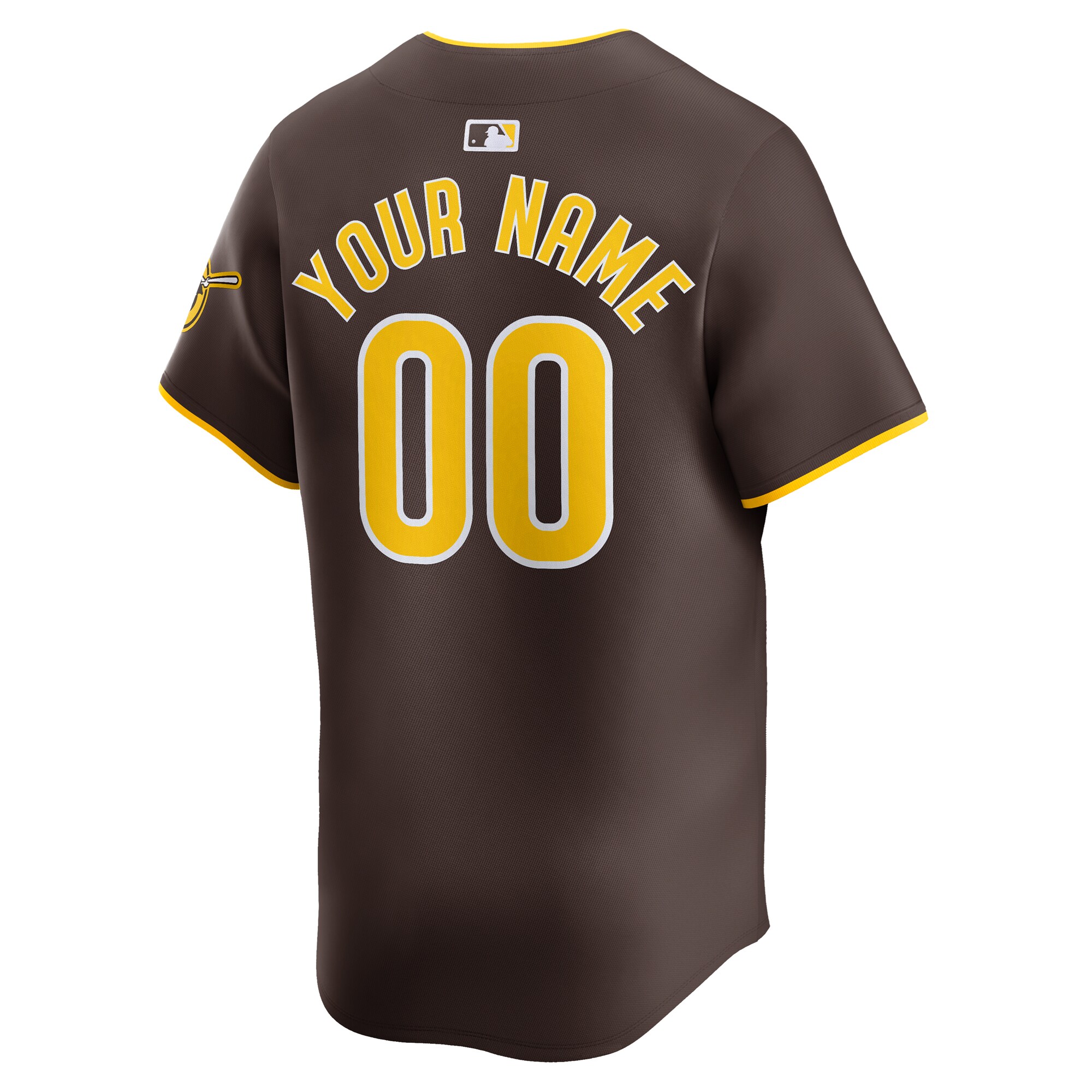 San Diego Padres Away Limited Custom Jersey – Brown