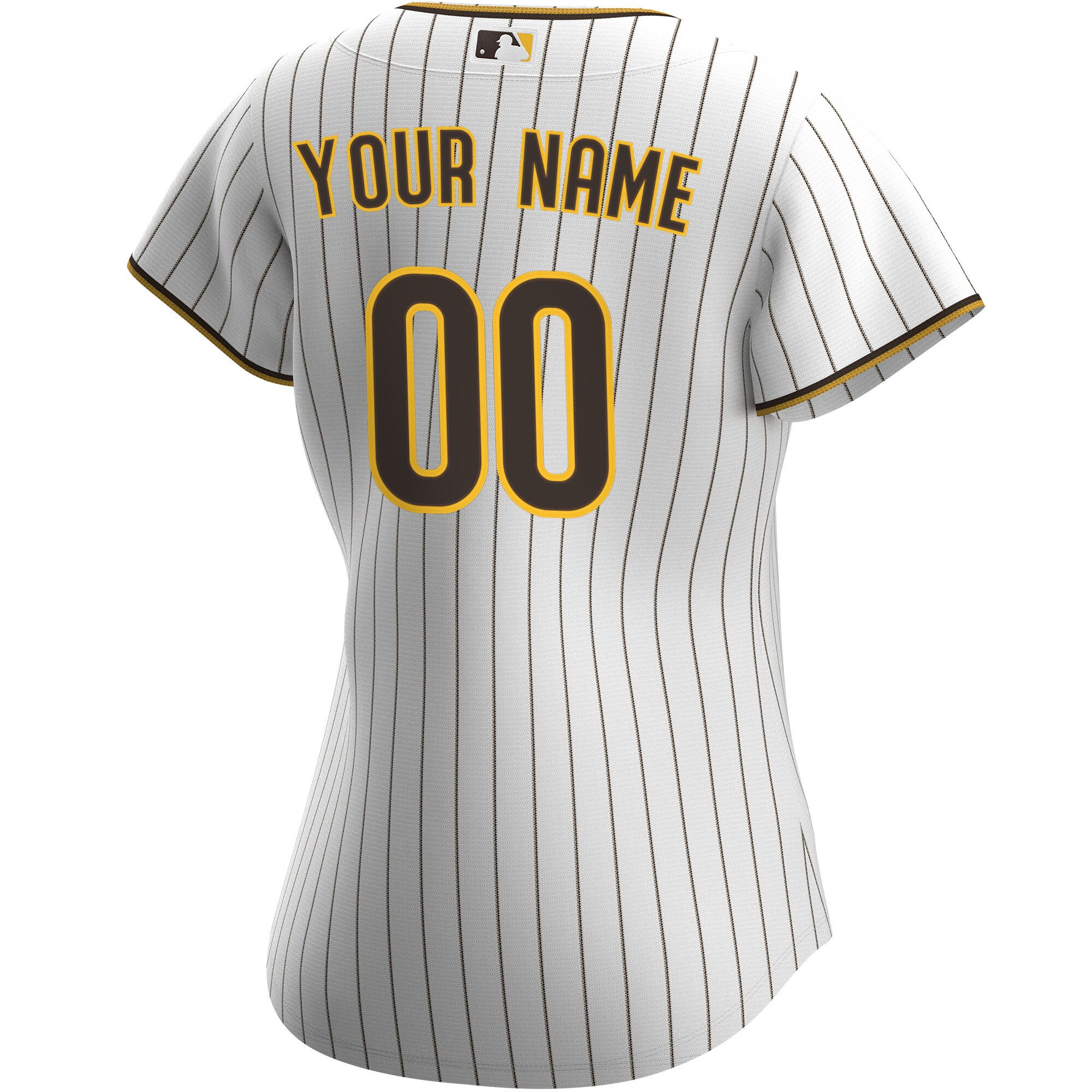 San Diego Padres Women’s Home Custom Jersey – White