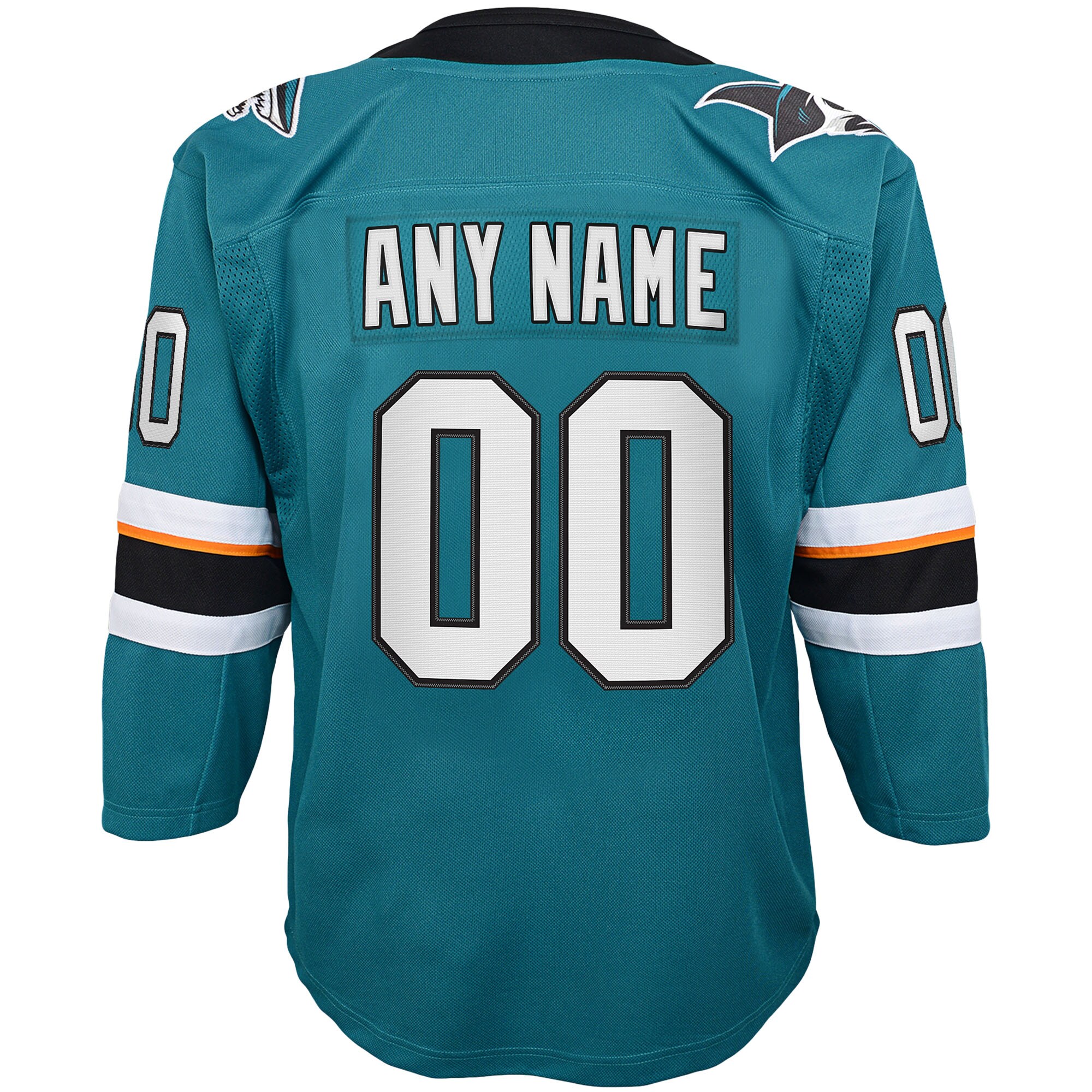 San Jose Sharks Youth 2019/20 Home Premier Custom Jersey – Teal