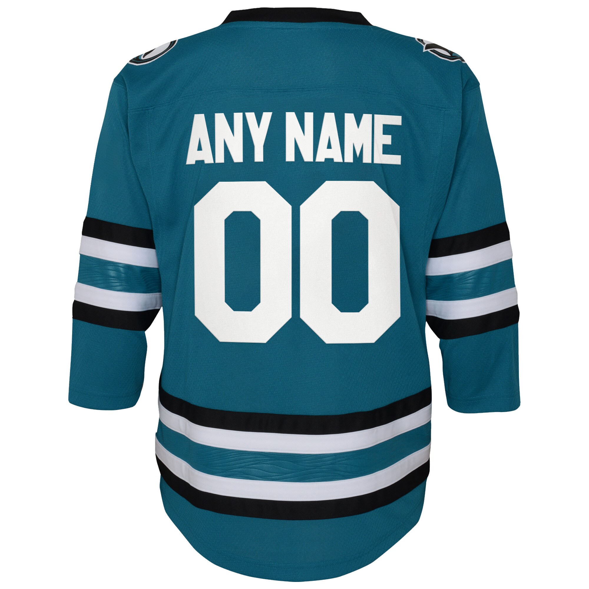 San Jose Sharks Youth Home Custom Jersey – Teal