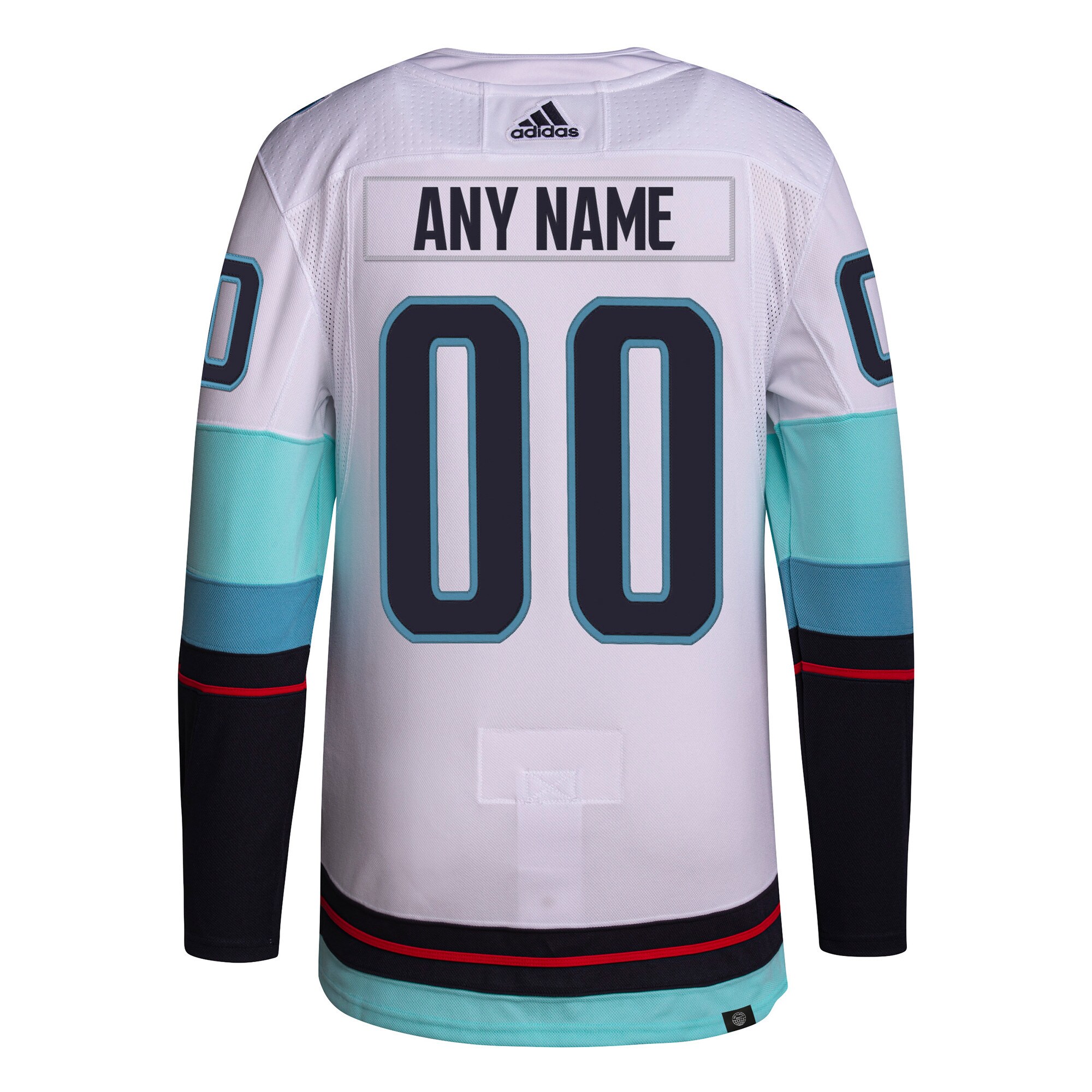 Seattle Kraken Away Primegreen Custom Jersey – White