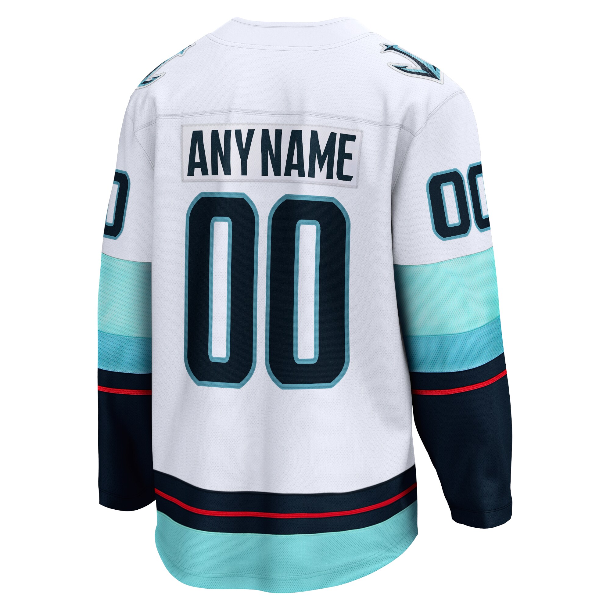 Seattle Kraken Fanatics Away Breakaway Custom Jersey – White