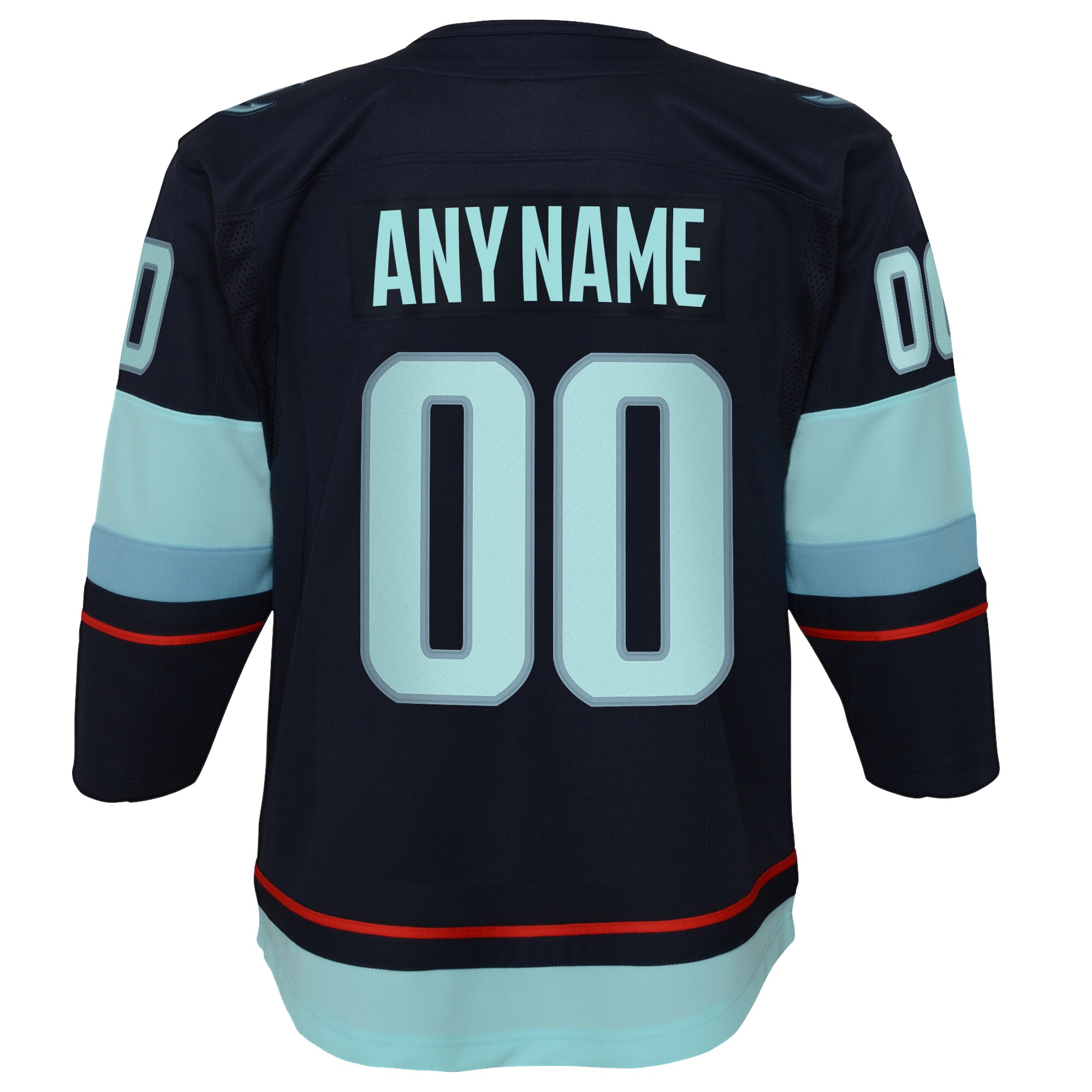 Seattle Kraken Youth Home Premier Custom Jersey – Navy