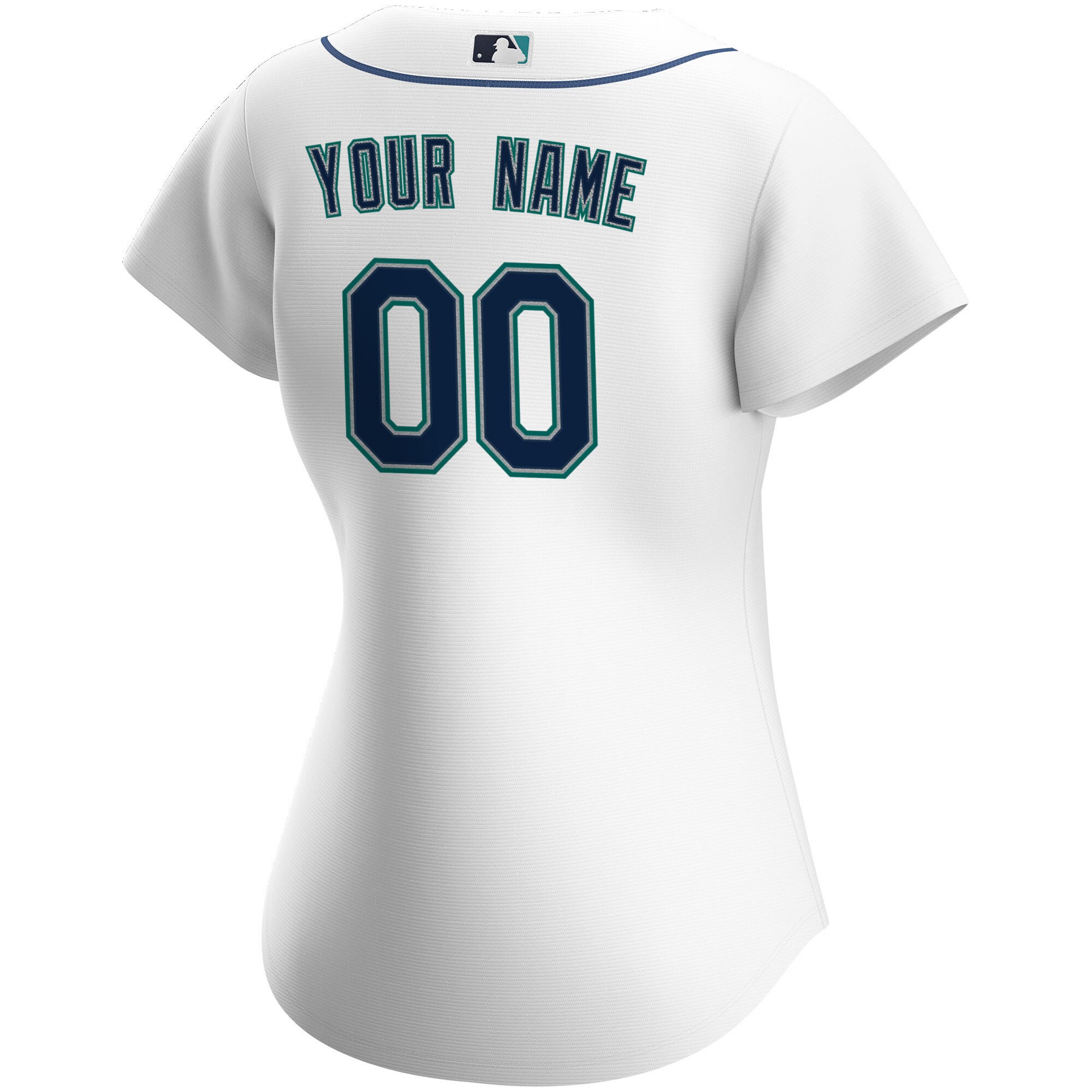 Seattle Mariners Women’s Home Custom Jersey – White