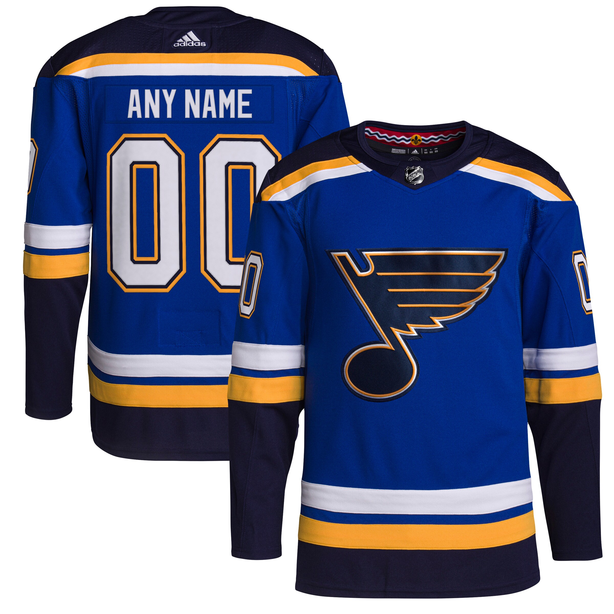 St. Louis Blues Home Primegreen Custom Jersey - Royal