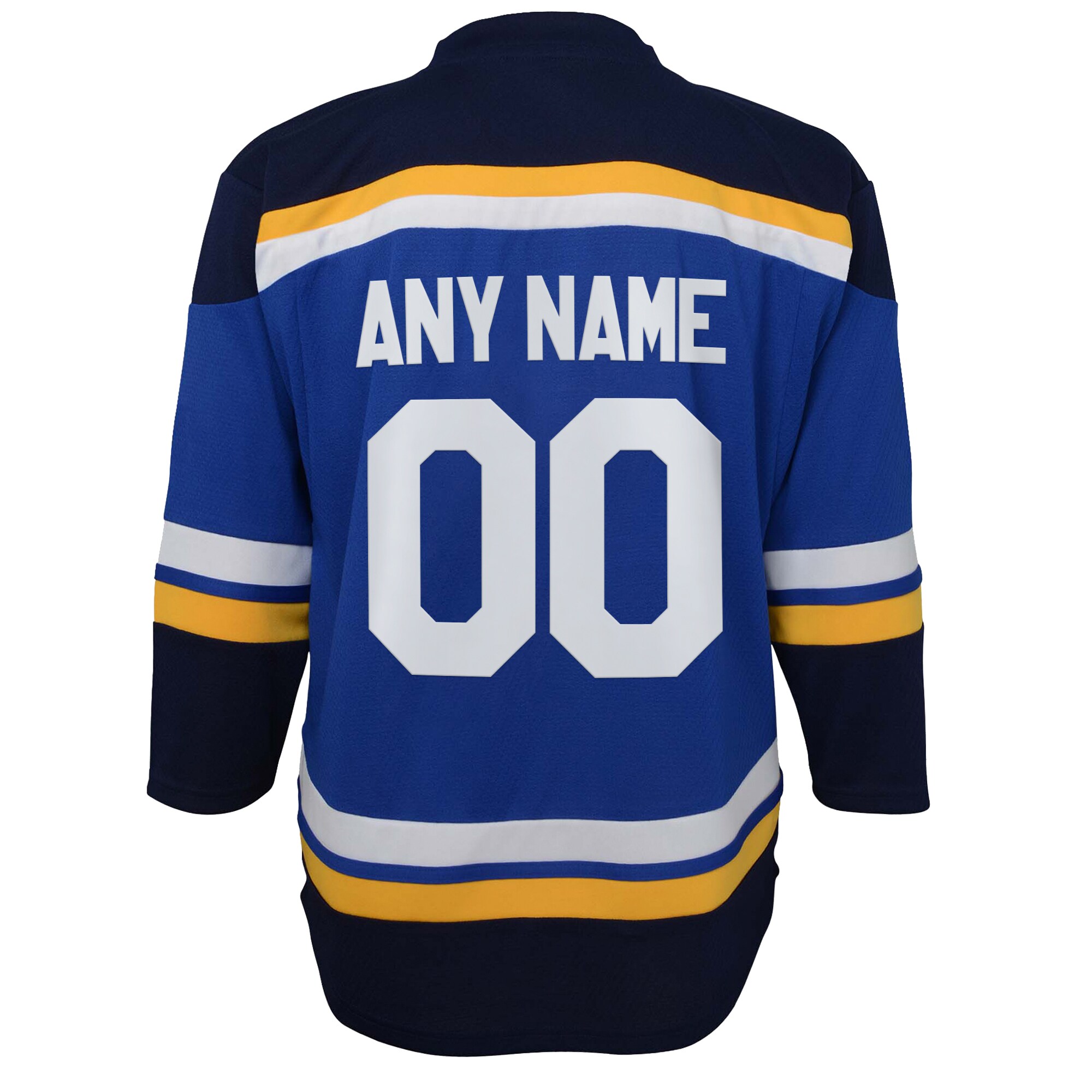 St. Louis Blues Youth Home Custom Jersey – Blue