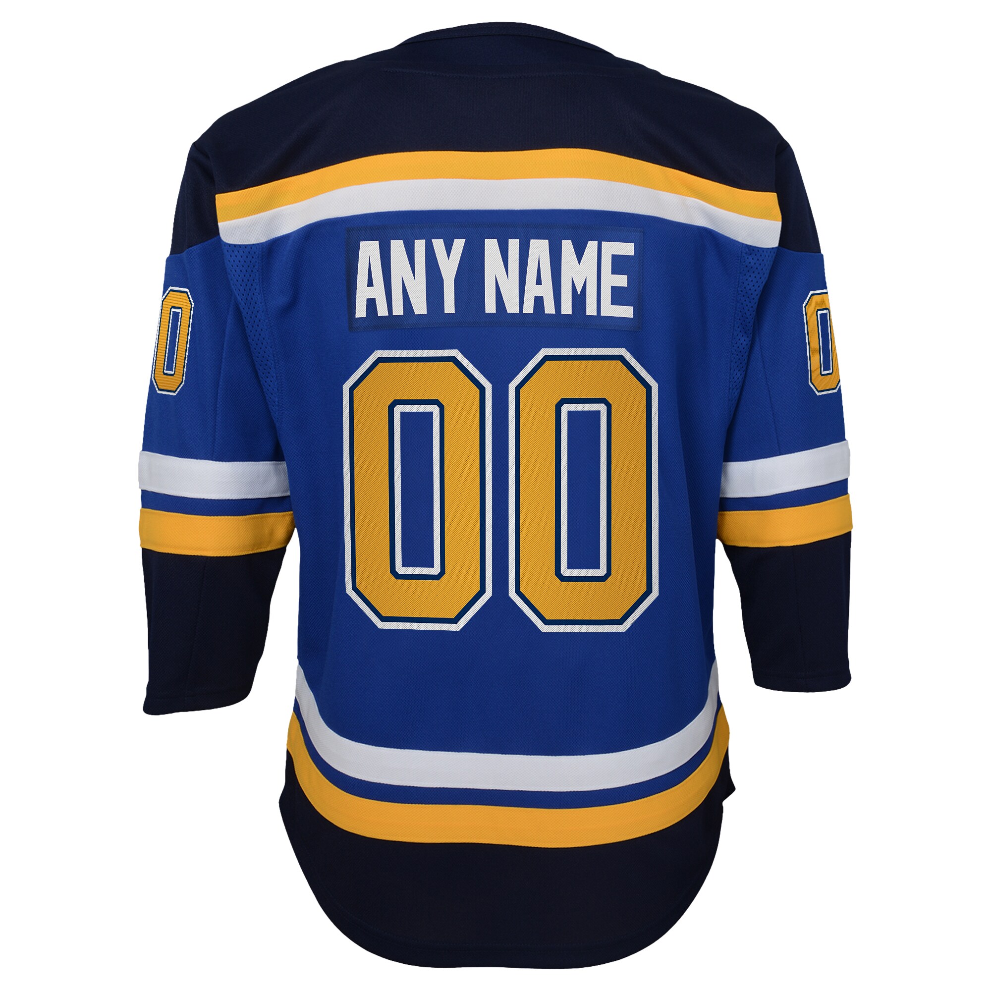St. Louis Blues Youth Home Premier Custom Jersey – Blue
