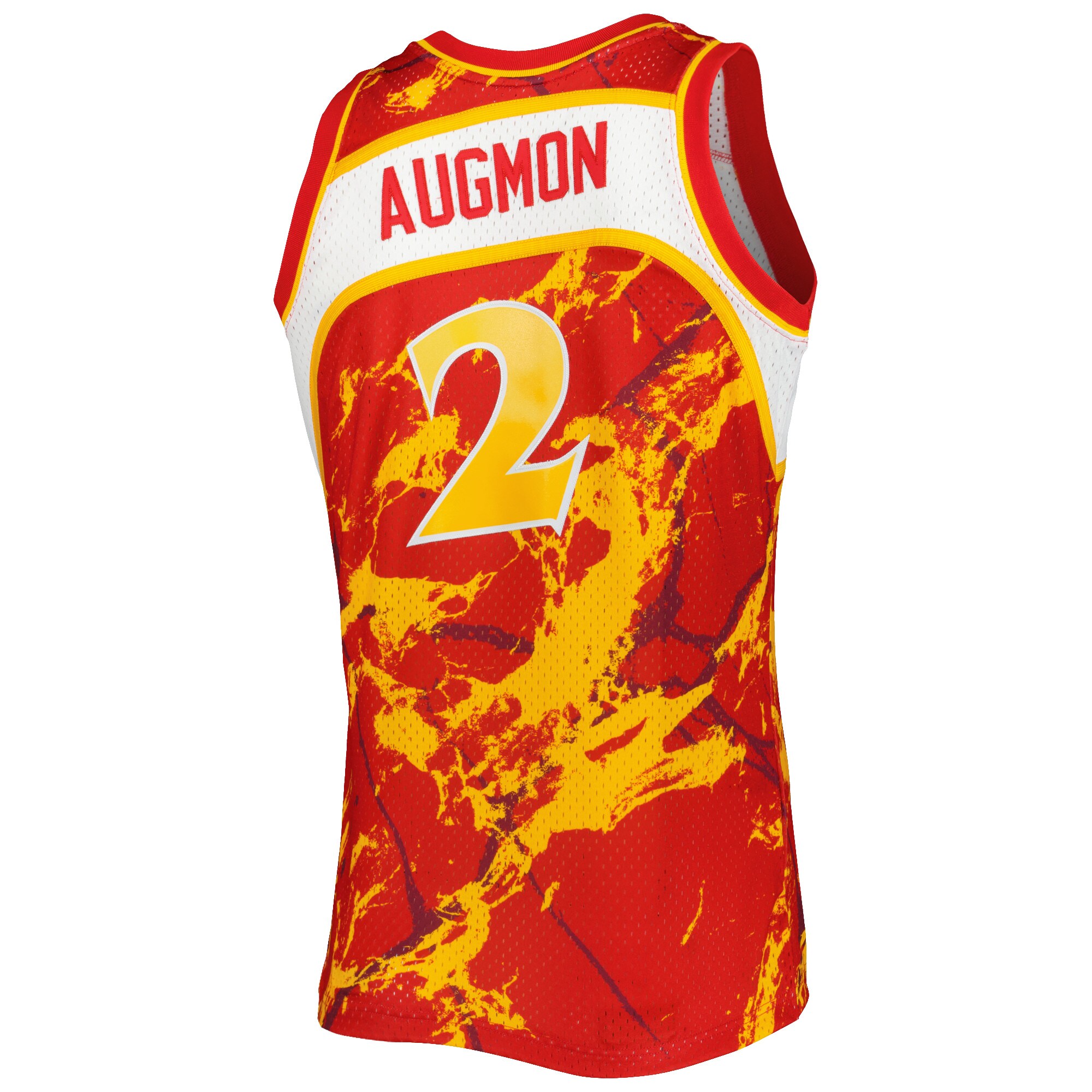 Stacey Augmon Atlanta Hawks 1991/92 Hardwood Classics Marble Swingman Jersey – Red