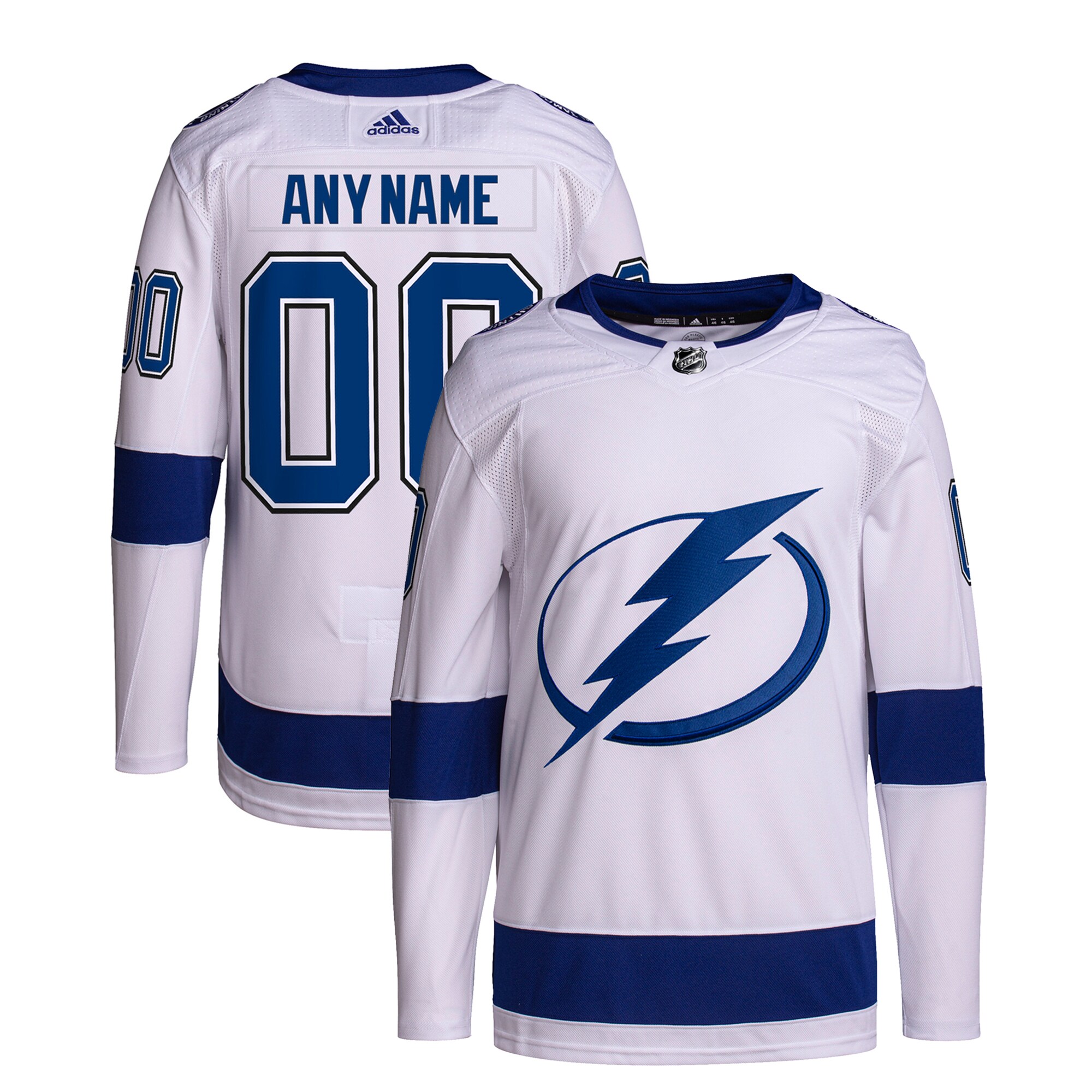 Tampa Bay Lightning Away Primegreen Custom Jersey - White