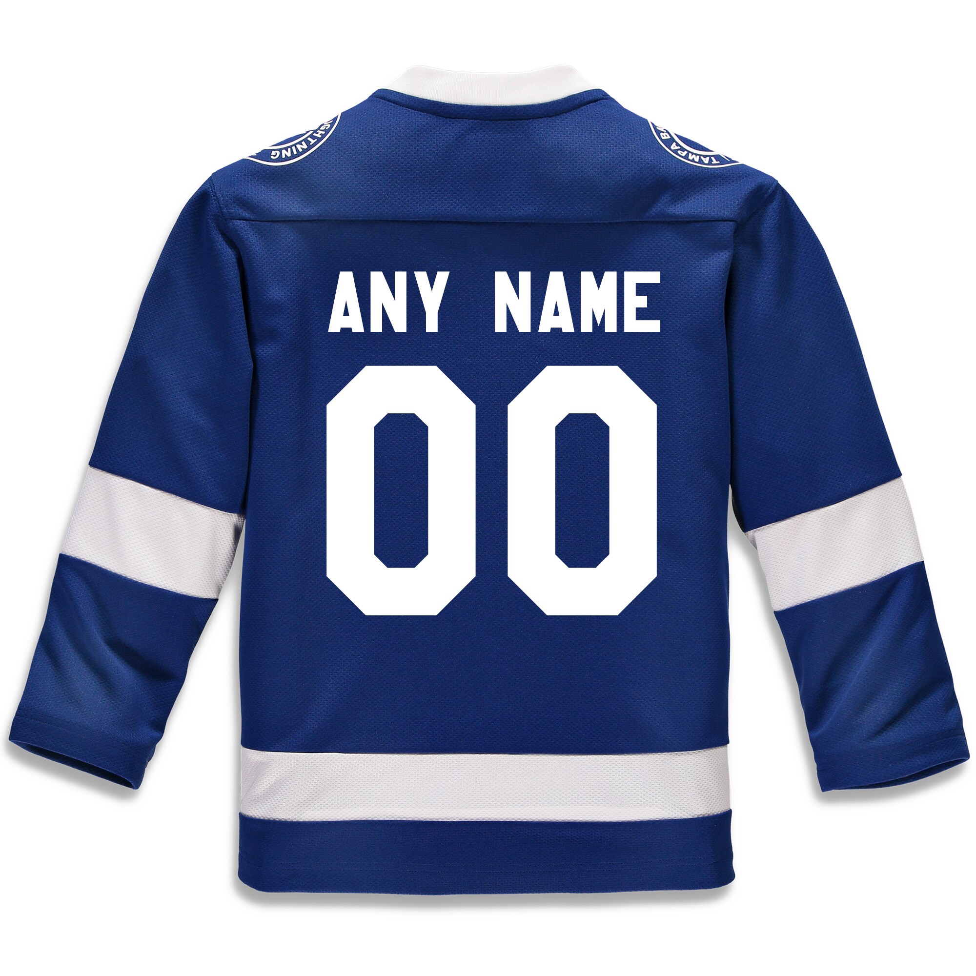 Tampa Bay Lightning Fanatics Youth Home Custom Jersey – Blue
