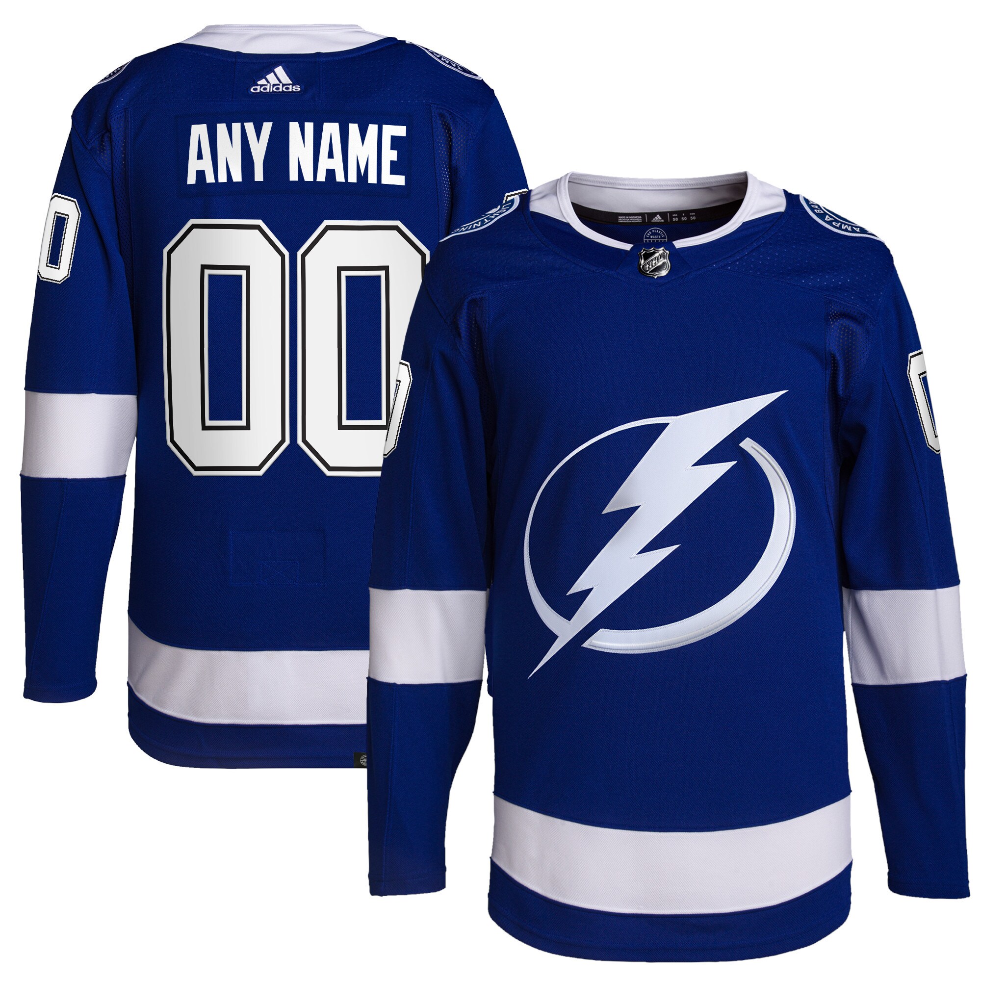 Tampa Bay Lightning Home Primegreen Custom Jersey - Royal