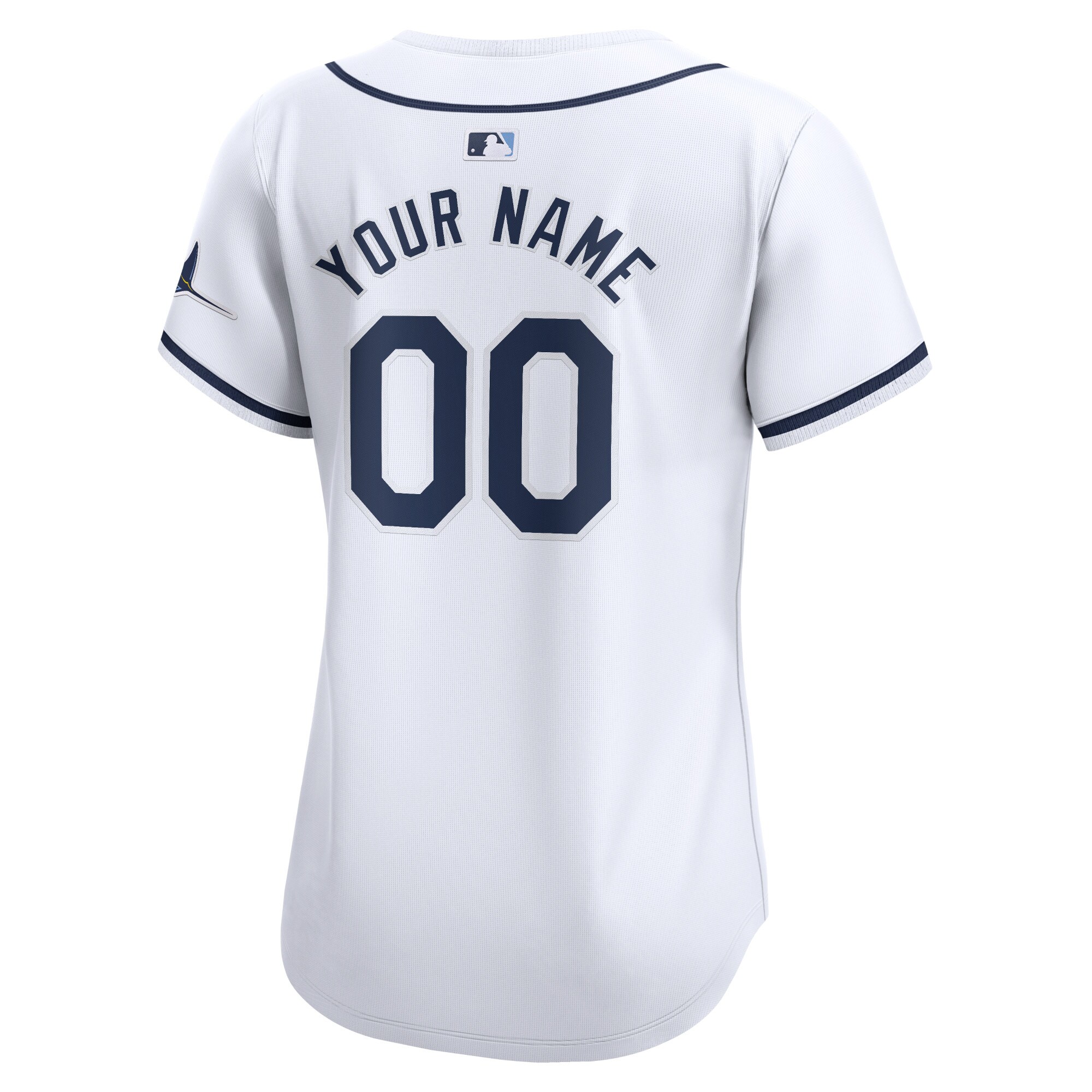 Tampa Bay Rays Women’s Home Limited Custom Jersey – White