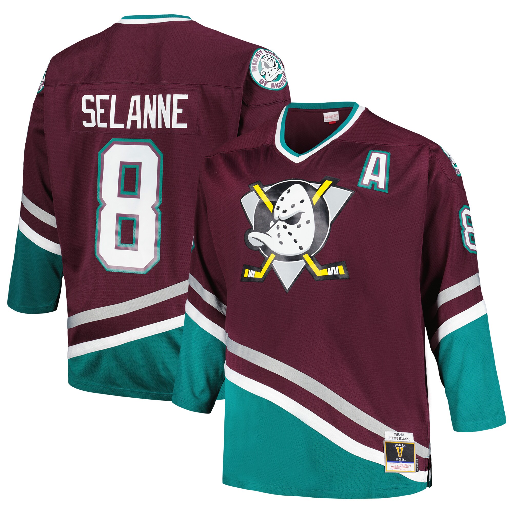 Teemu Selanne Anaheim Ducks Big & Tall Blue Line Player Jersey - Purple