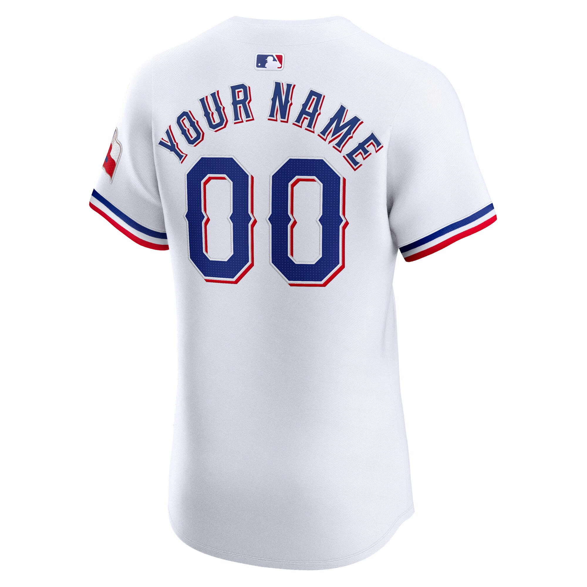 Texas Rangers Home Elite Custom Jersey – White