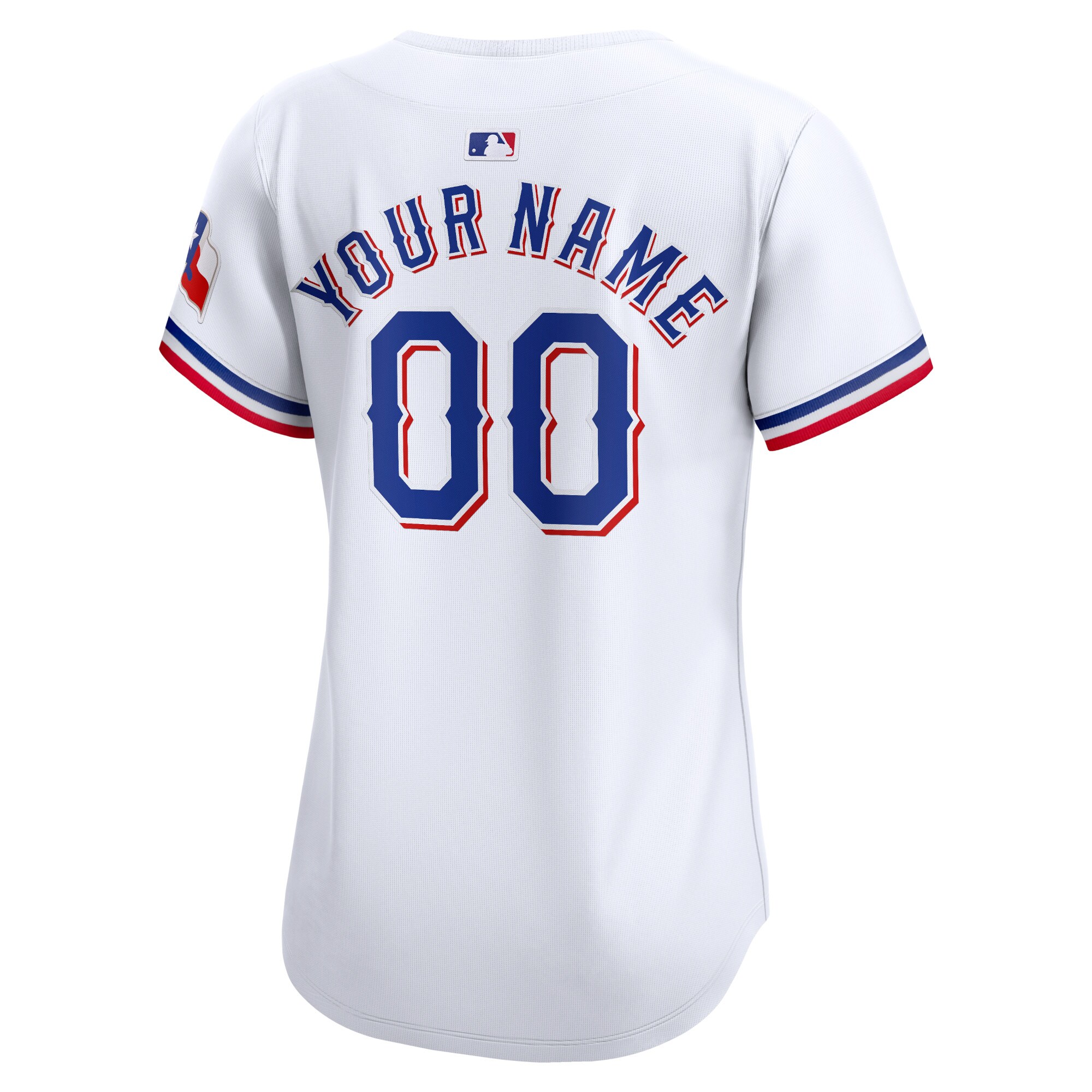 Texas Rangers Women’s Home Limited Custom Jersey – White