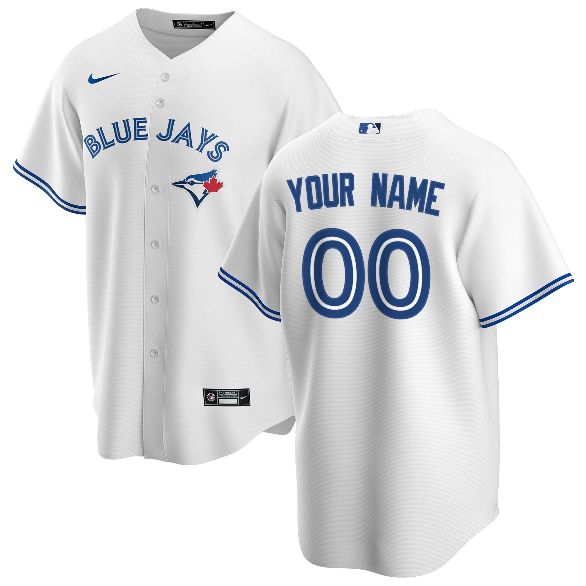 Toronto Blue Jays Youth Home Custom Jersey - White