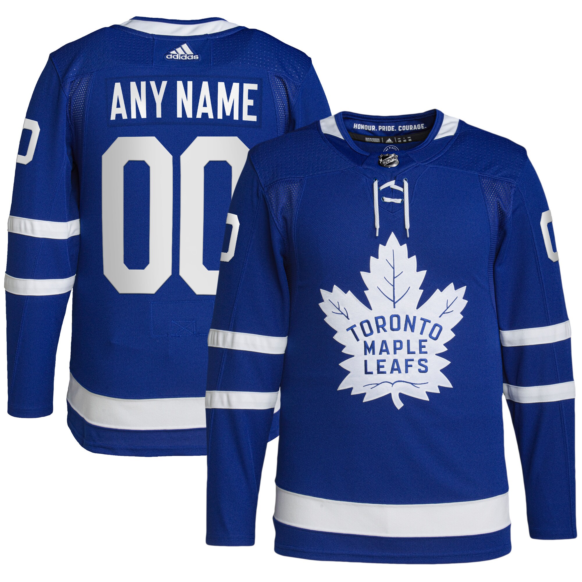 Toronto Maple Leafs Home Primegreen Custom Jersey - Royal