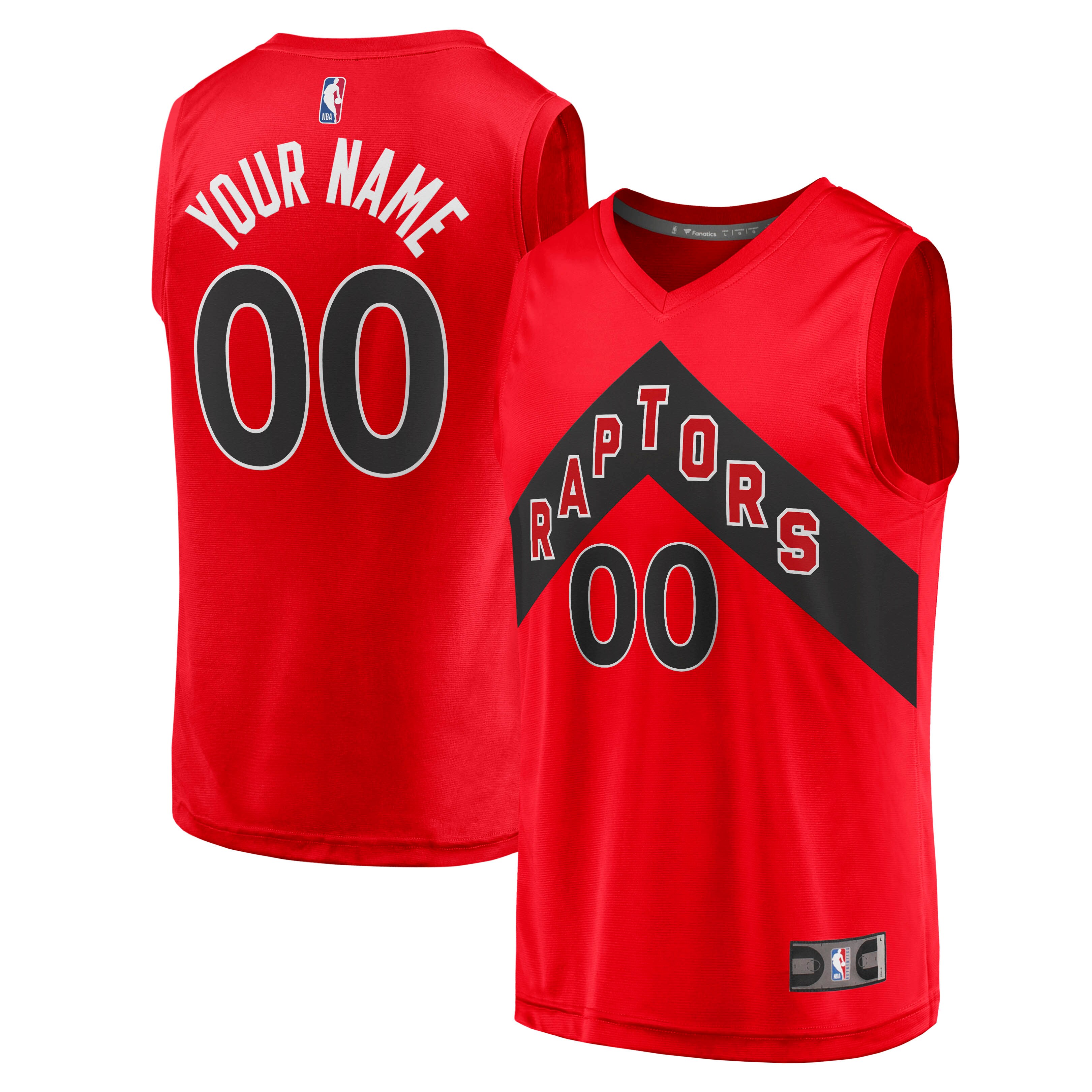 Toronto Raptors Fanatics Fast Break Custom Jersey - Icon Edition - Red