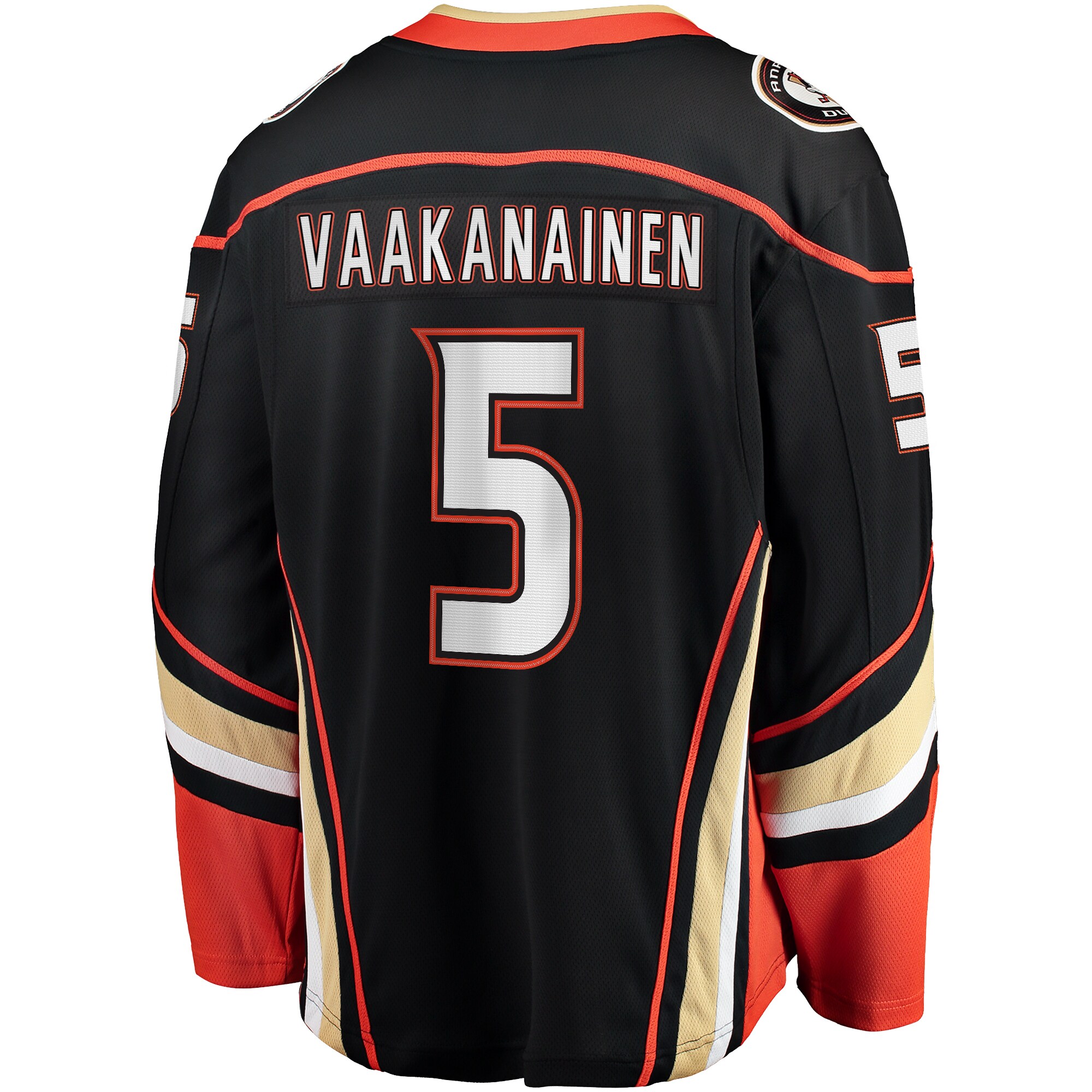 Urho Vaakanainen Anaheim Ducks Fanatics Home Premier Breakaway Player Jersey – Black