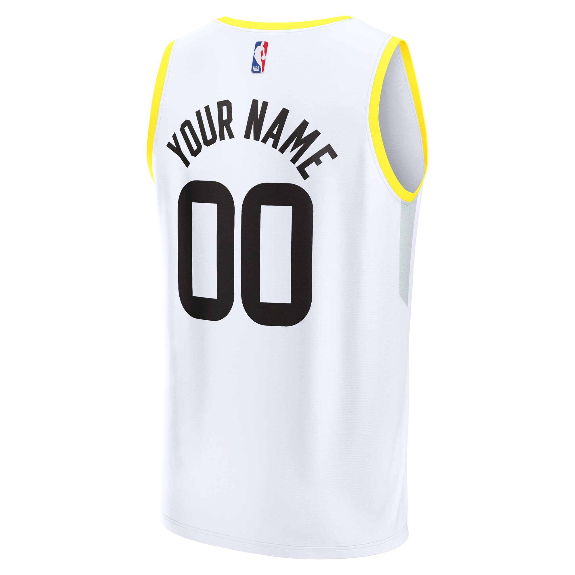 Utah Jazz Fanatics Youth Fast Break Custom Jersey – Association Edition – White