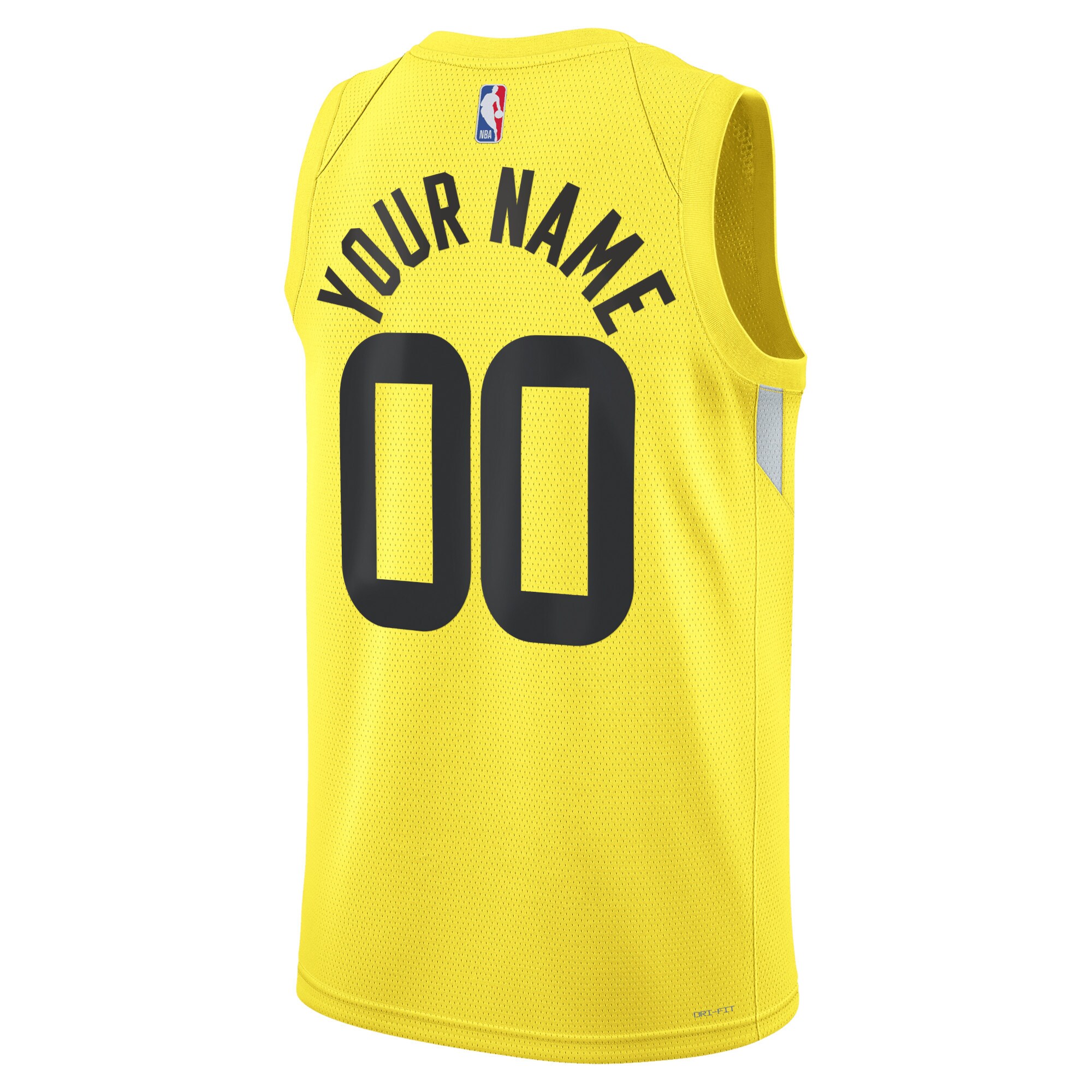 Utah Jazz Unisex Swingman Custom Jersey Gold – Icon Edition