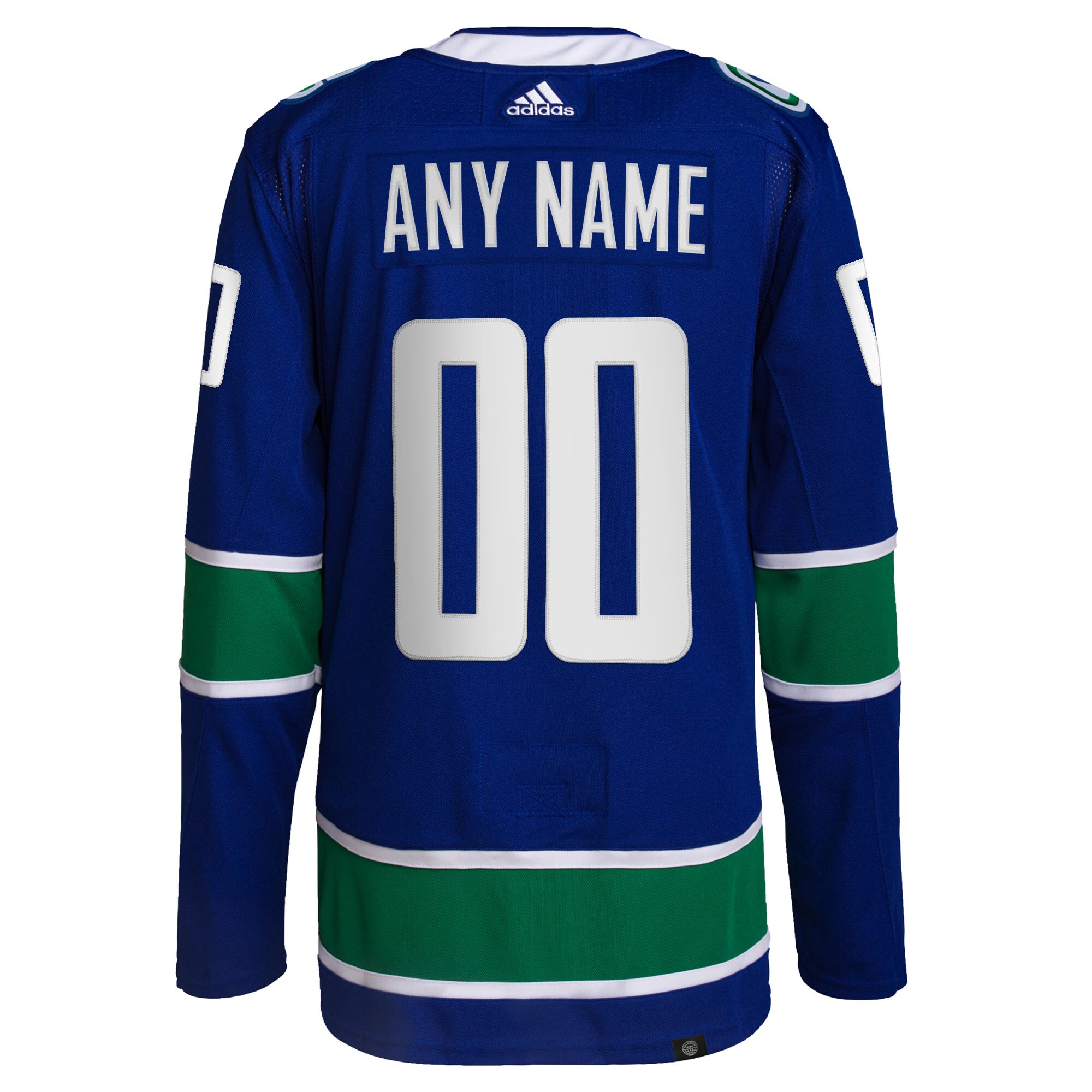Vancouver Canucks Home Primegreen Custom Jersey – Royal