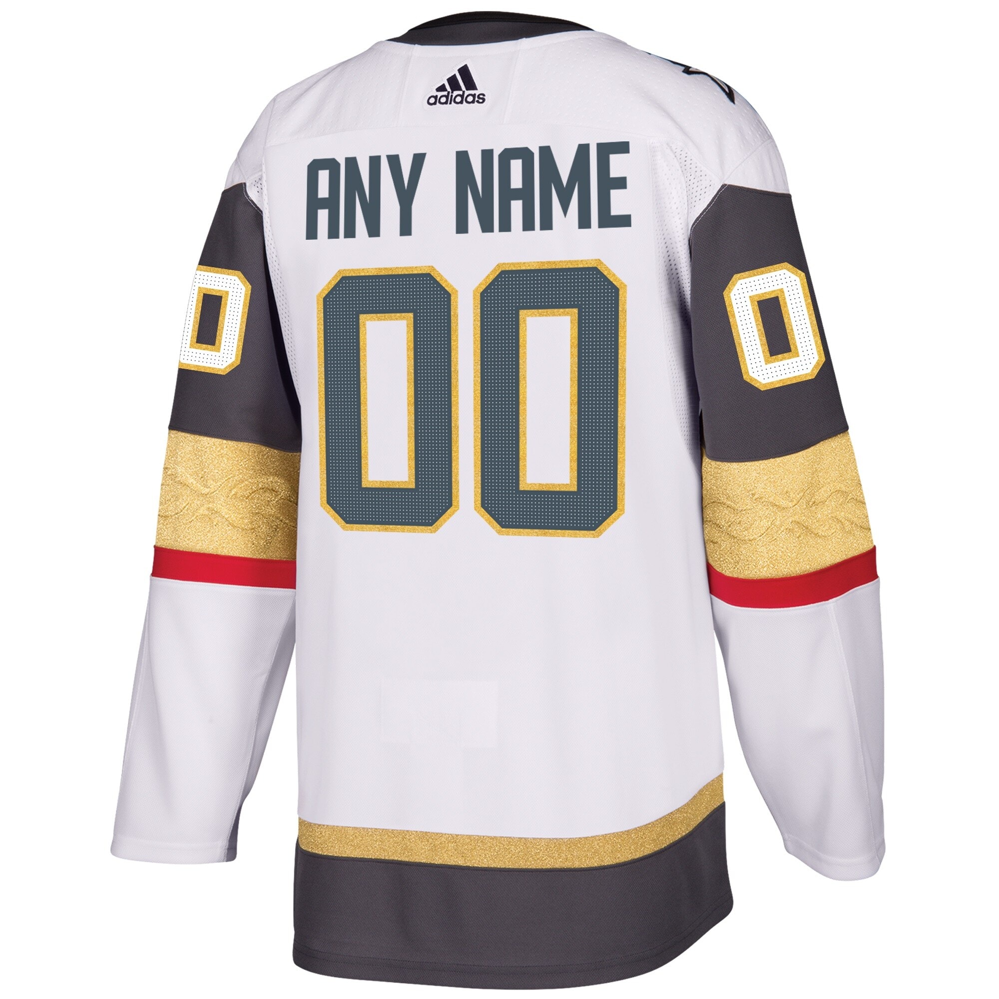 Vegas Golden Knights Away Custom Jersey – White