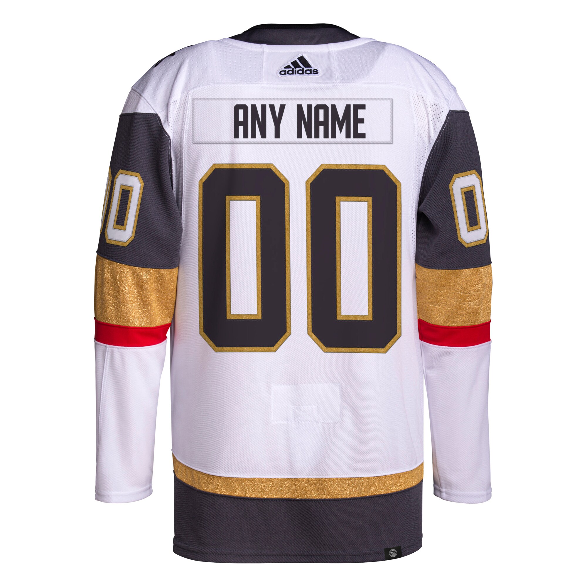 Vegas Golden Knights Away Primegreen Custom Jersey – White