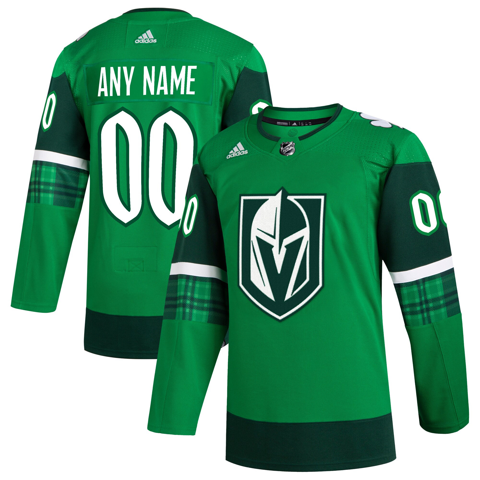 Vegas Golden Knights St. Patrick's Day Custom Jersey - Kelly Green