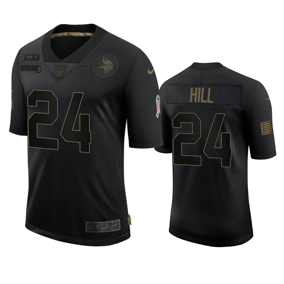 Vikings Holton Hill Limited Jersey Black 2020 Salute To Service