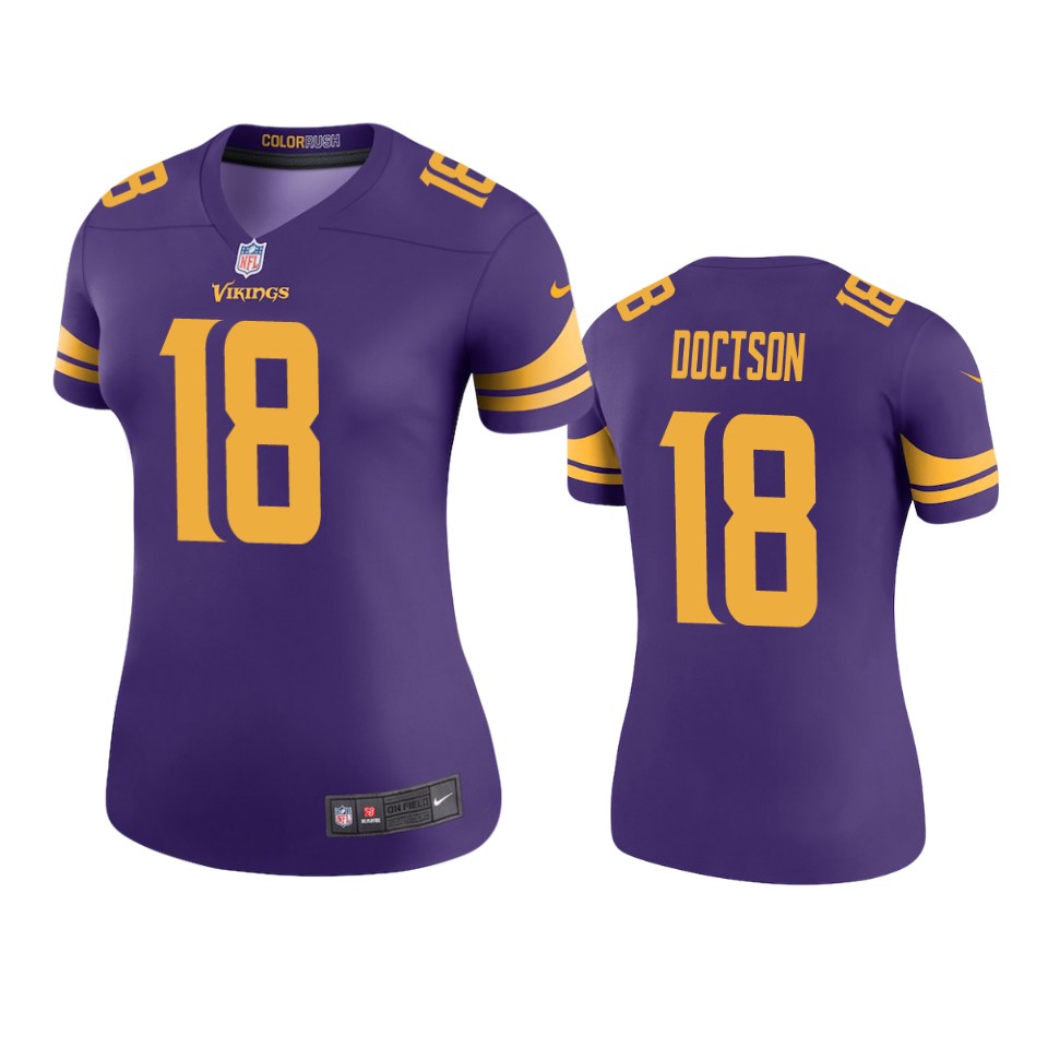 Vikings Josh Doctson Purple Color Rush Legend Jersey