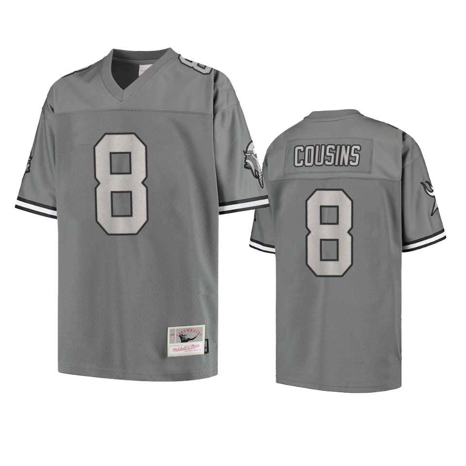 Vikings Kirk Cousins Metal Charcoal Jersey
