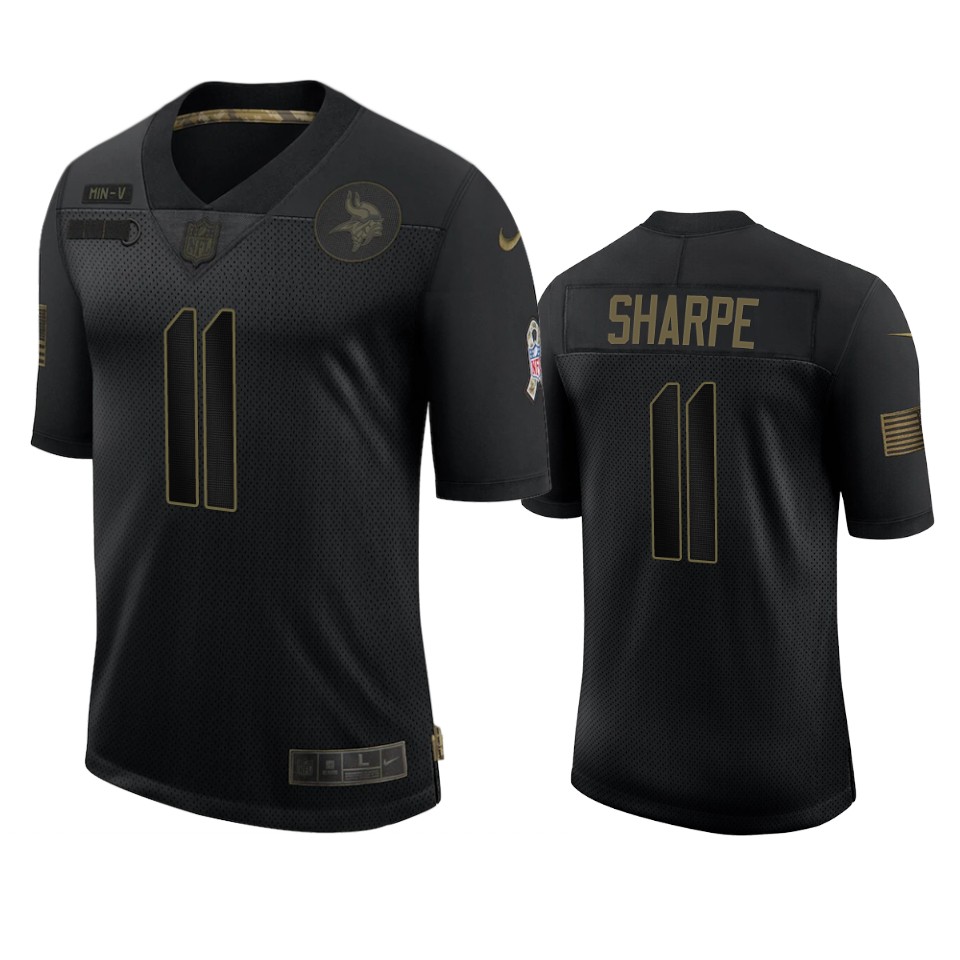Vikings Tajae Sharpe Limited Jersey Black 2020 Salute To Service