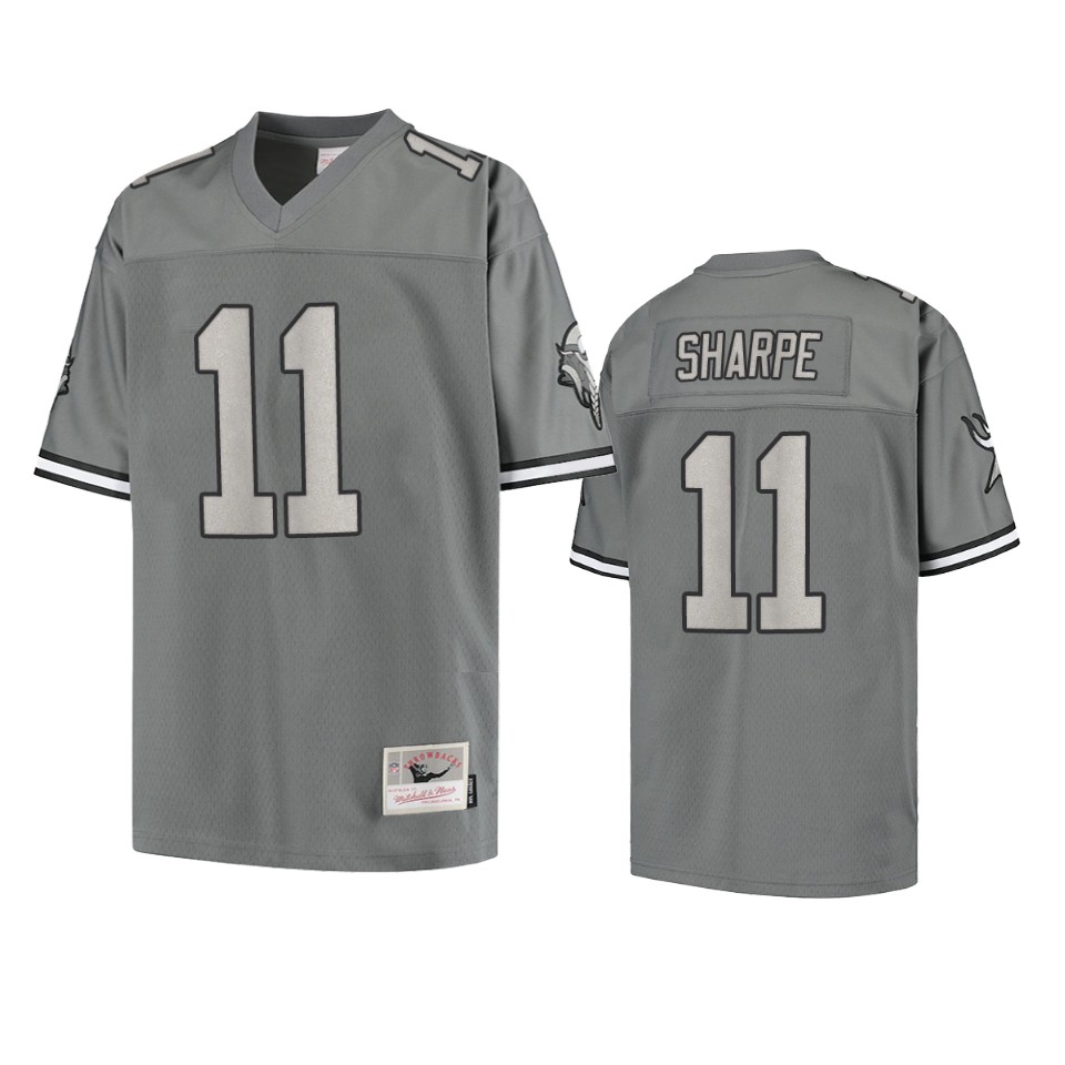 Vikings Tajae Sharpe Metal Charcoal Jersey