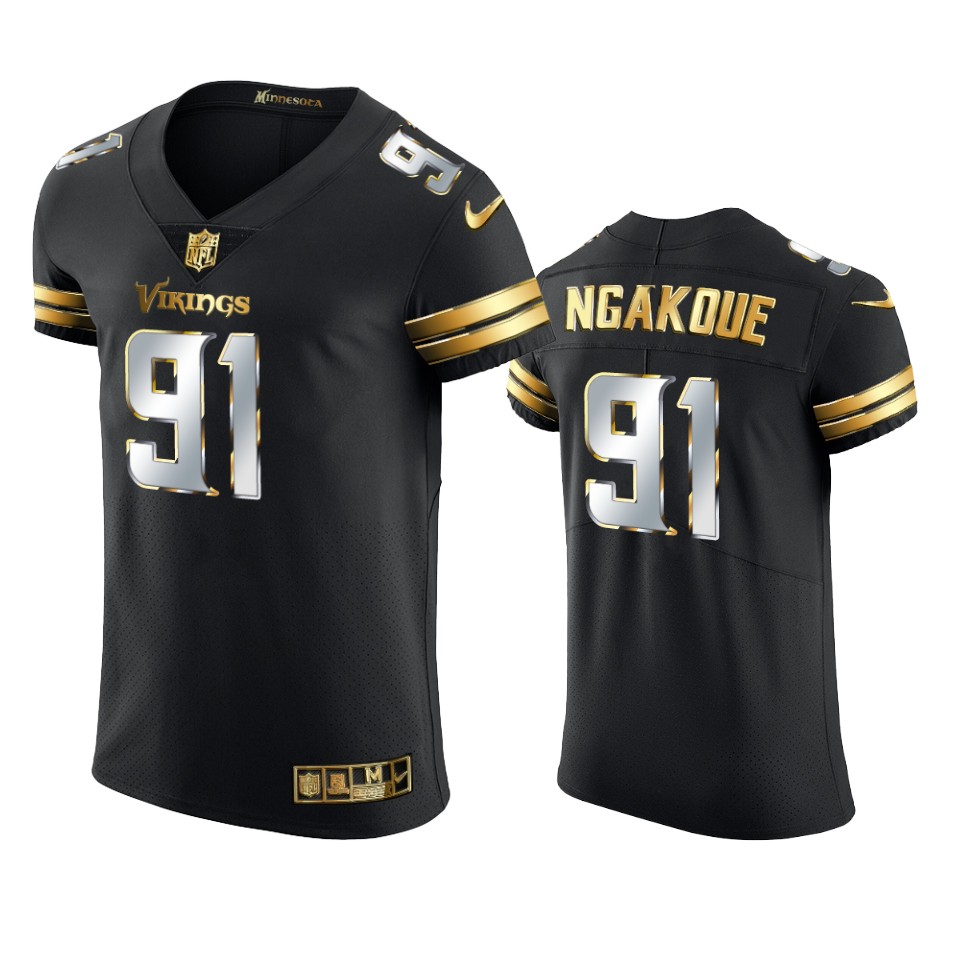 Vikings Yannick Ngakoue Golden Edition Black Vapor Elite Jersey