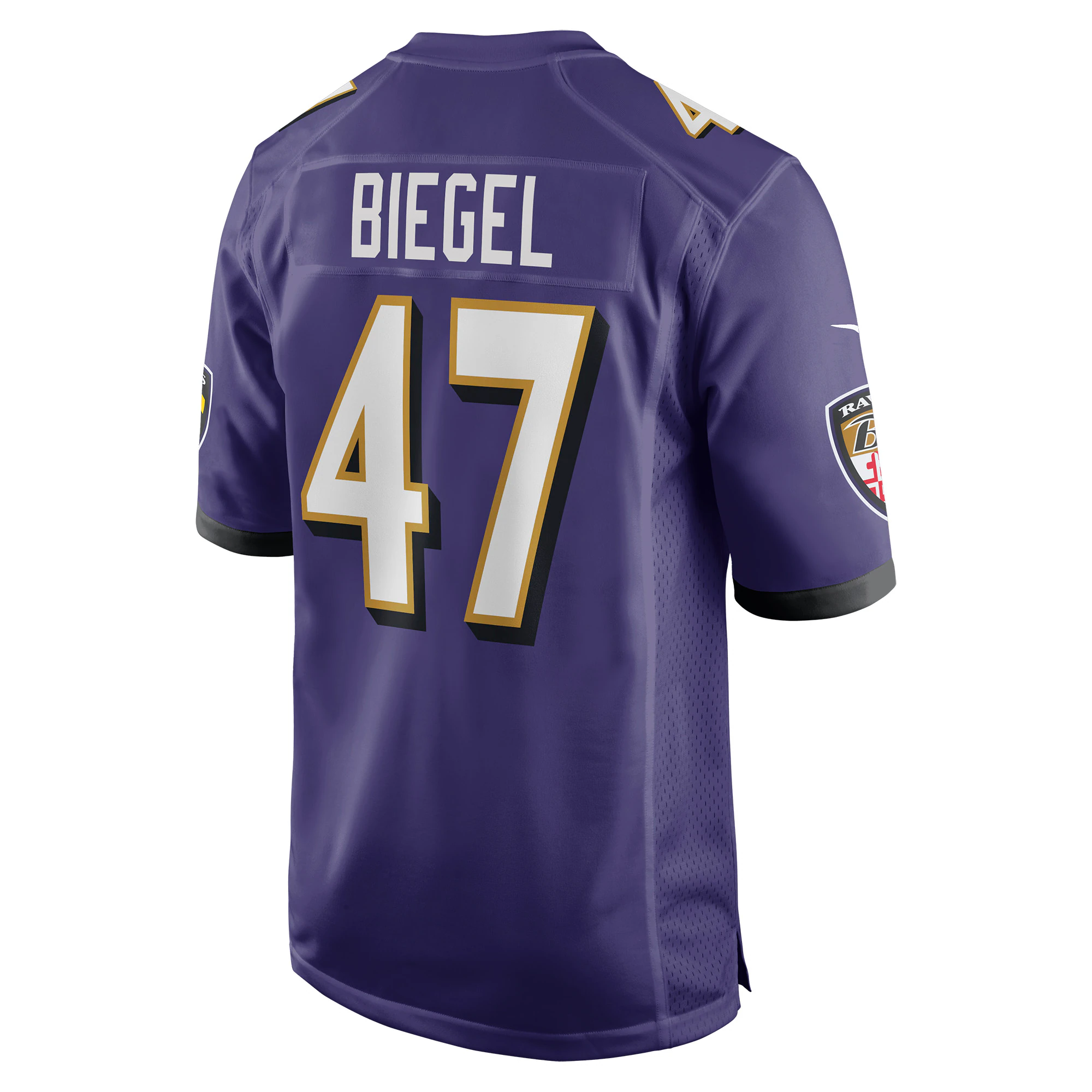 Vince Biegel Baltimore Ravens Player Game Jersey – Purple