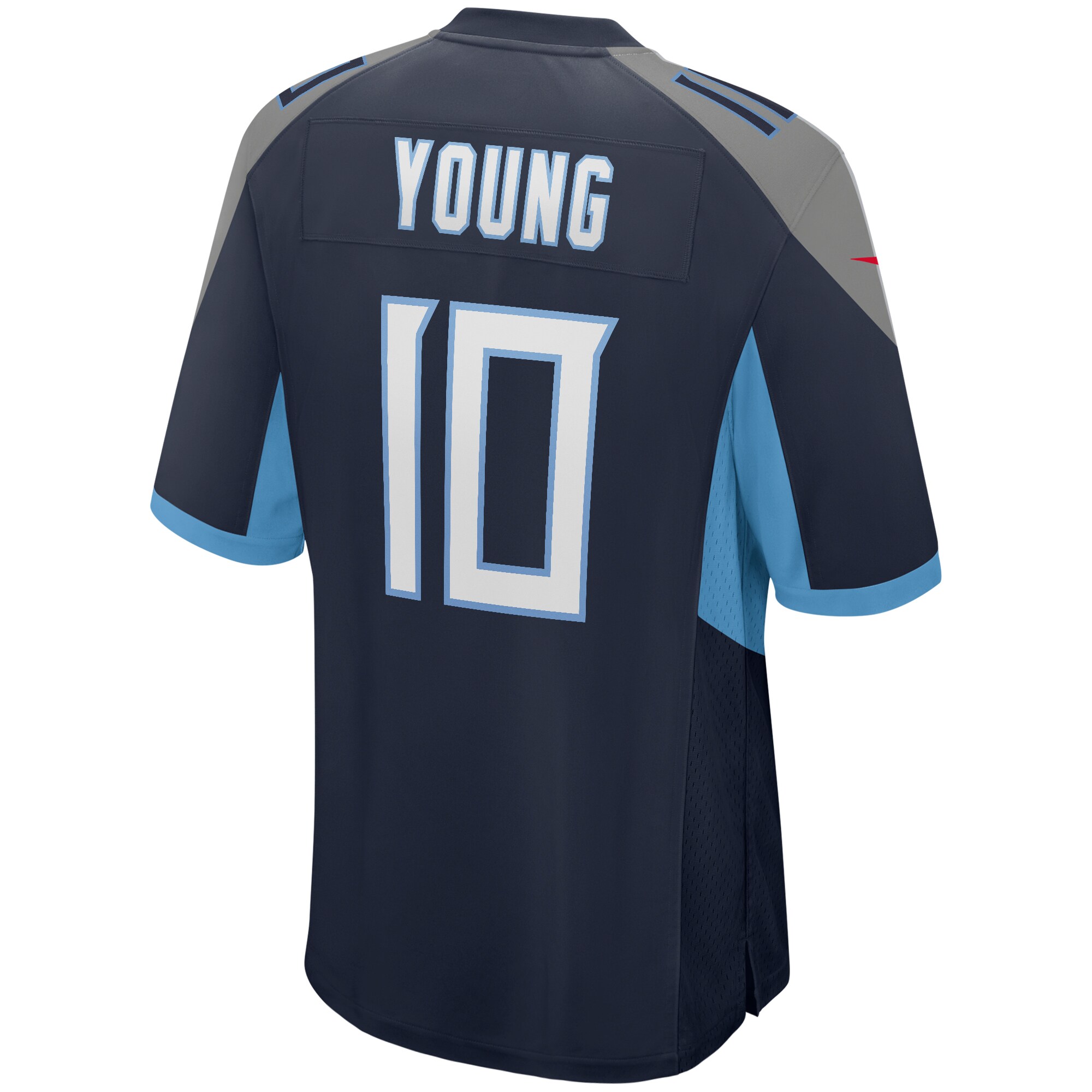 Vince Young Tennessee Titans Game Retired Player Jersey – Navy