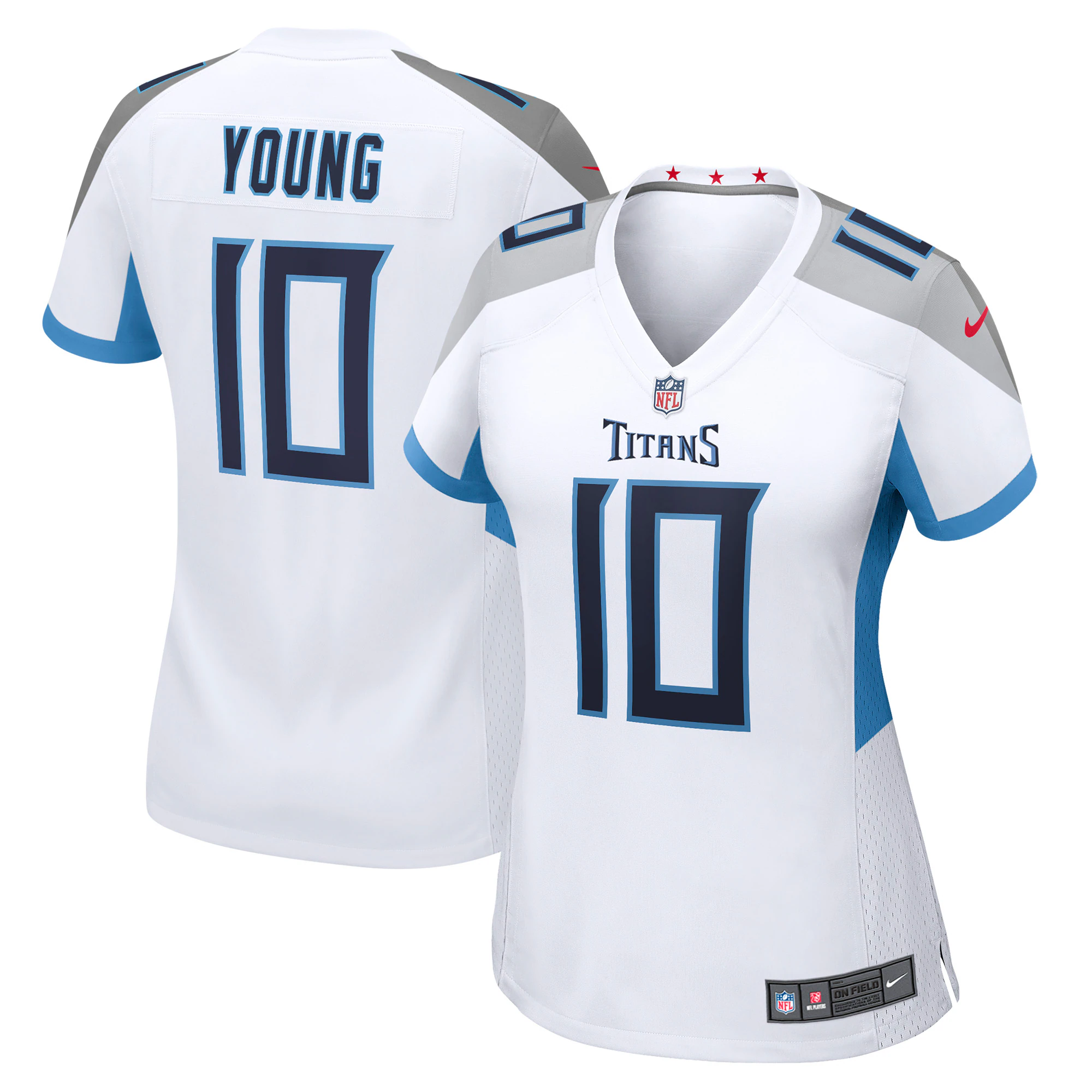 Vince Young Tennessee Titans Women's Retired Game Jersey - White