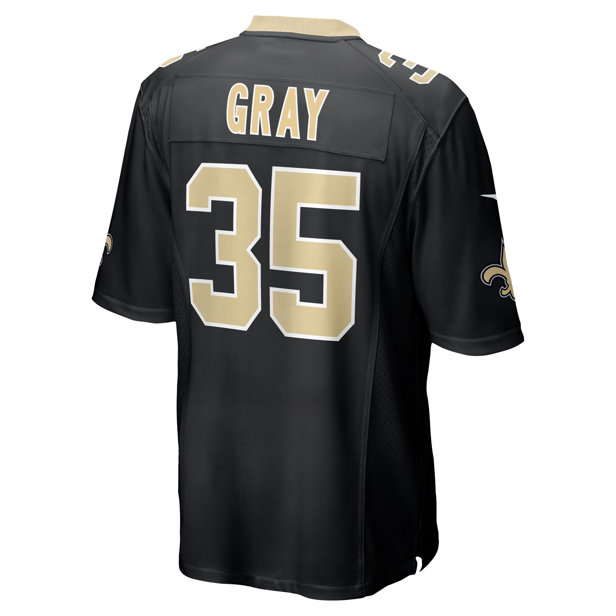 Vincent Gray New Orleans Saints Game Player Jersey – Black