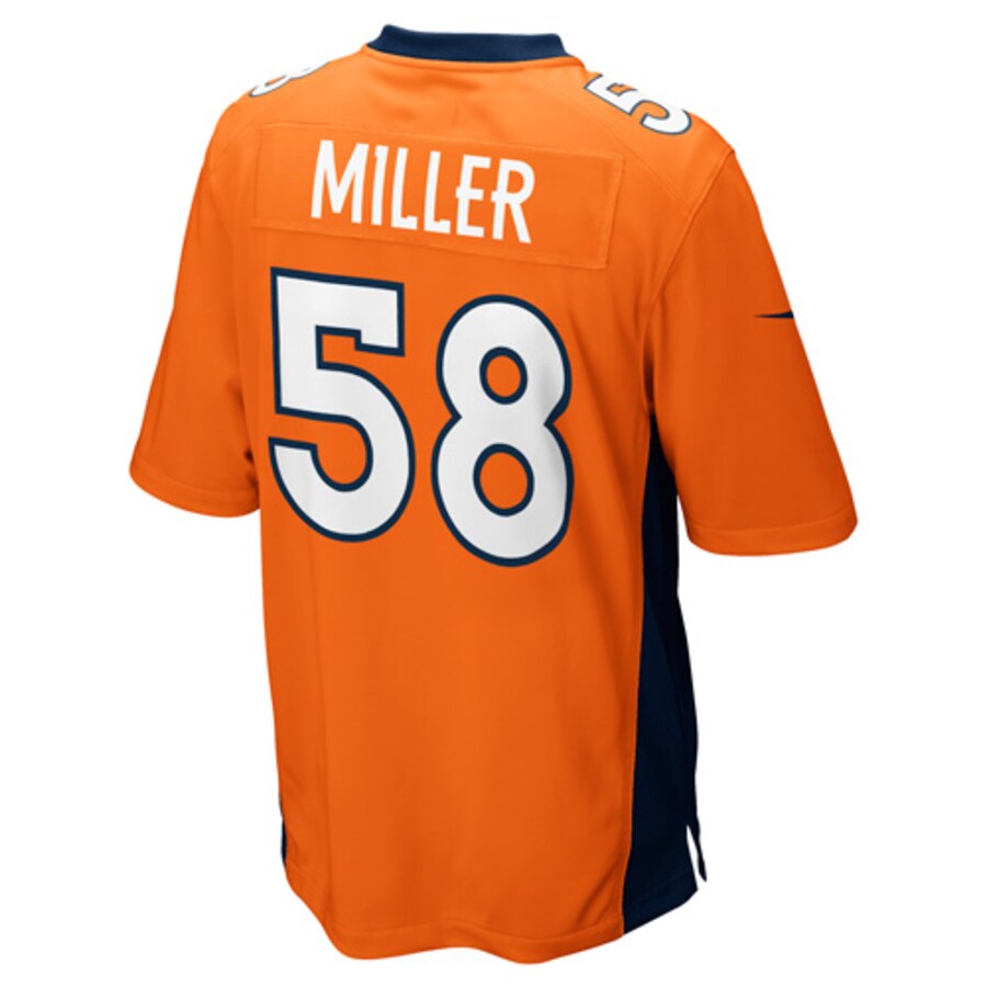 Von Miller Denver Broncos Game Jersey – Orange