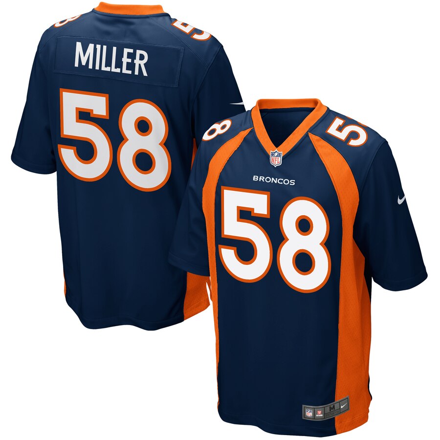 Von Miller Denver Broncos Youth Alternate Game Jersey - Navy Blue