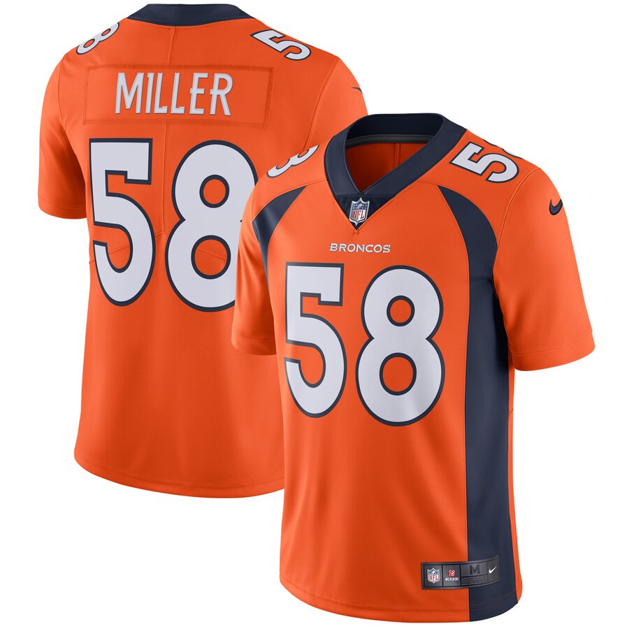 Von Miller Denver Broncos Youth Vapor Untouchable Limited Player Jersey - Orange