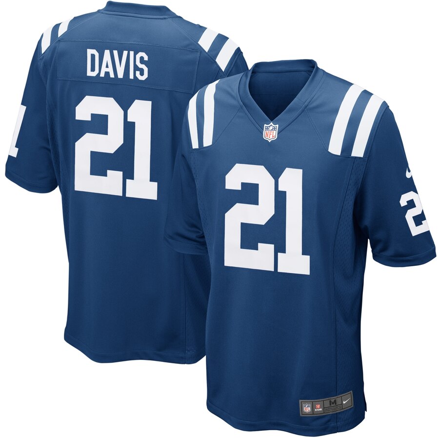 Vontae Davis Indianapolis Colts Youth Team Color Game Jersey - Royal Blue