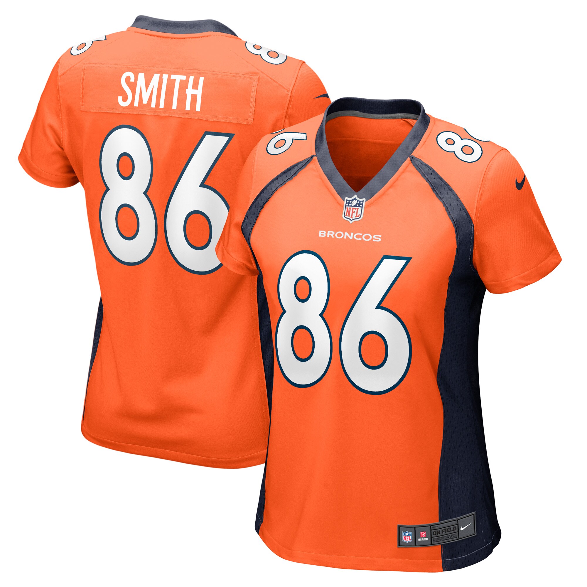 Vyncint Smith Denver Broncos Women's Team Game Player Jersey - Orange