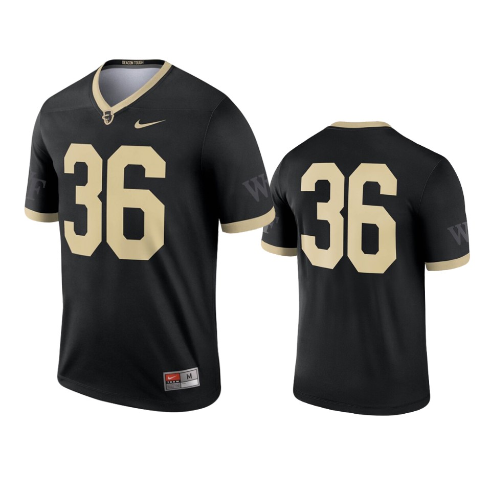 Wake Forest Demon Deacons #36 Black Legend Jersey
